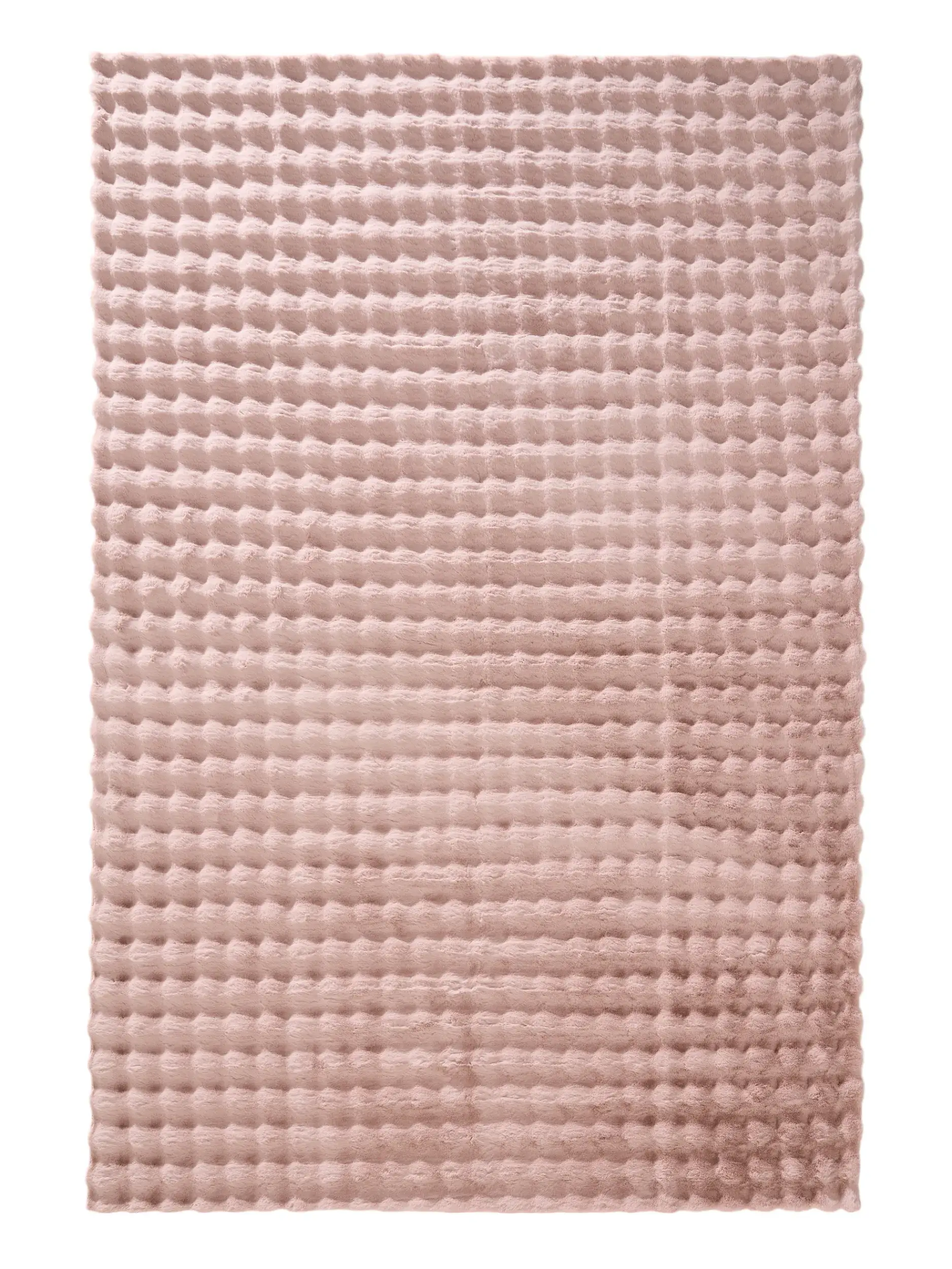 Rug made of 100% Polyester in Rosa with a 100% Polyester high pile by benuta Nest