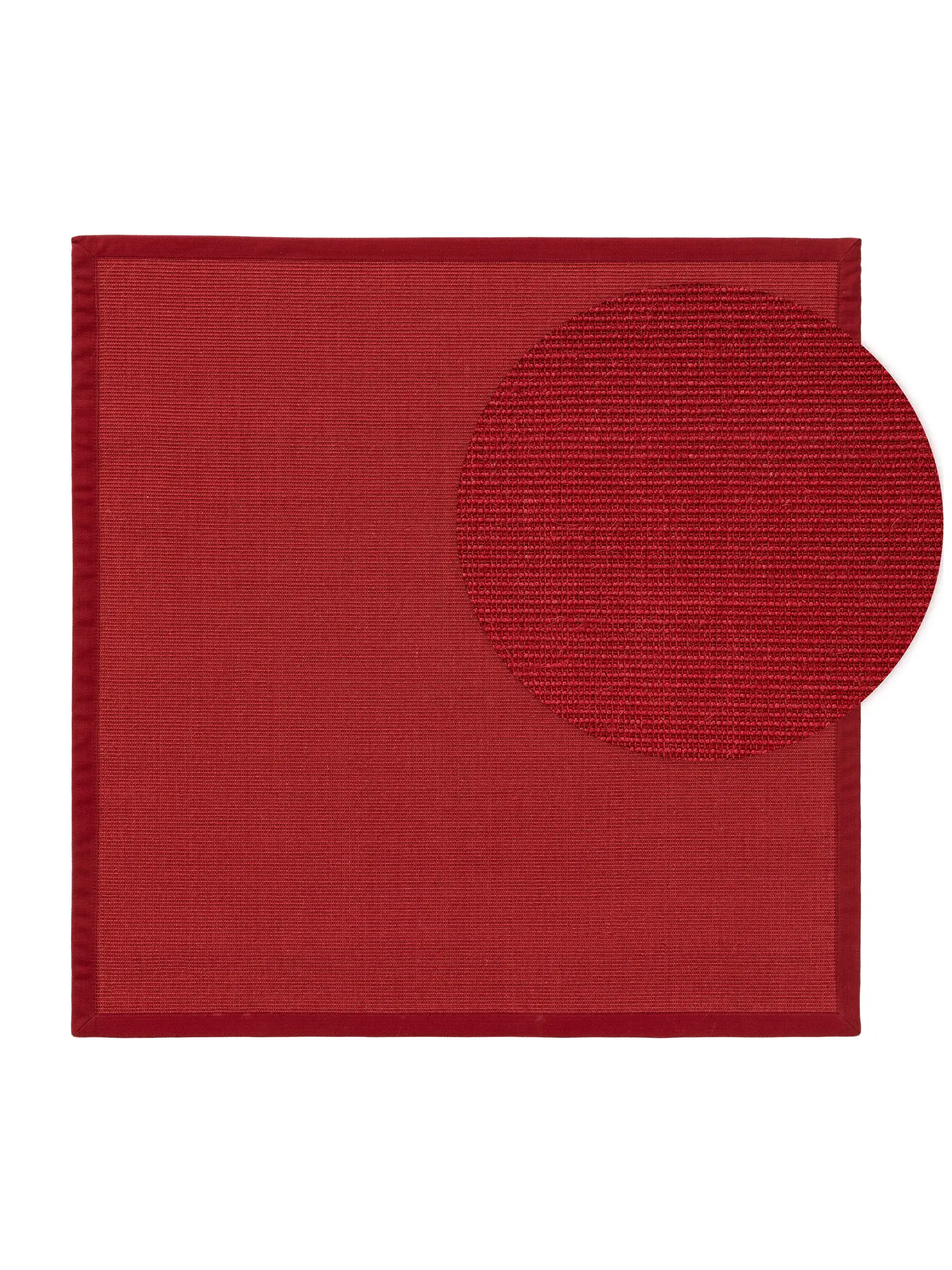 Alfombra de 100% Sisal en Rojo con un pelo de {{Placeholder_Pile Height}} de altura de benuta nest