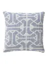 Housse de coussin en mélange de lin Sabine Bleu