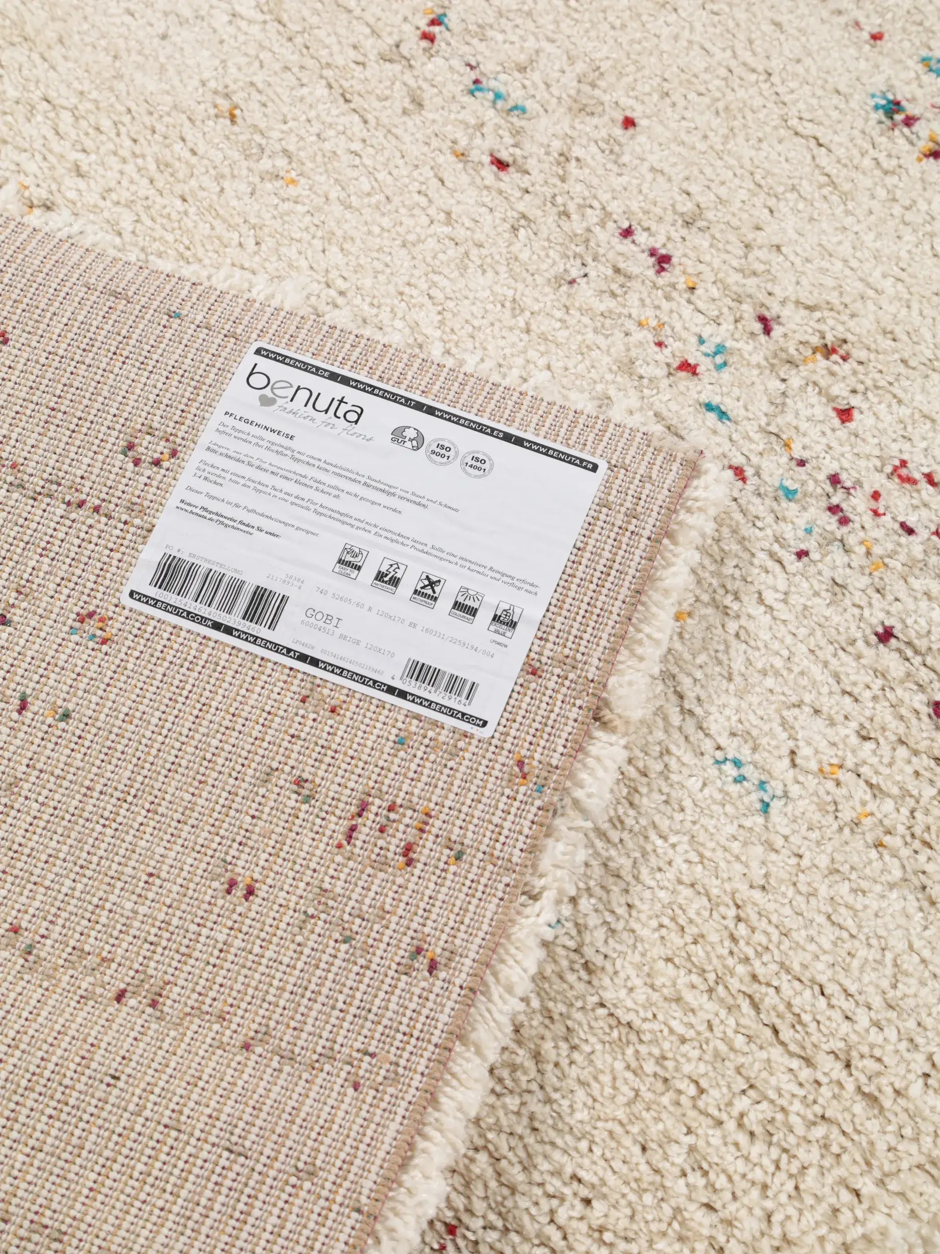 Teppich Gobi aus 100% Polypropylen in Beige von benuta Nest