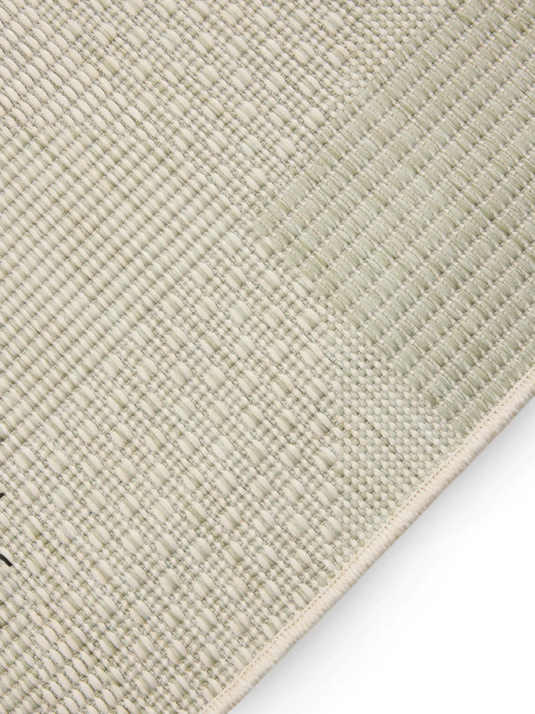 Teppich aus 100% Polypropylen in Grün mit 100% Polypropylen hohem Flor von benuta Nest
