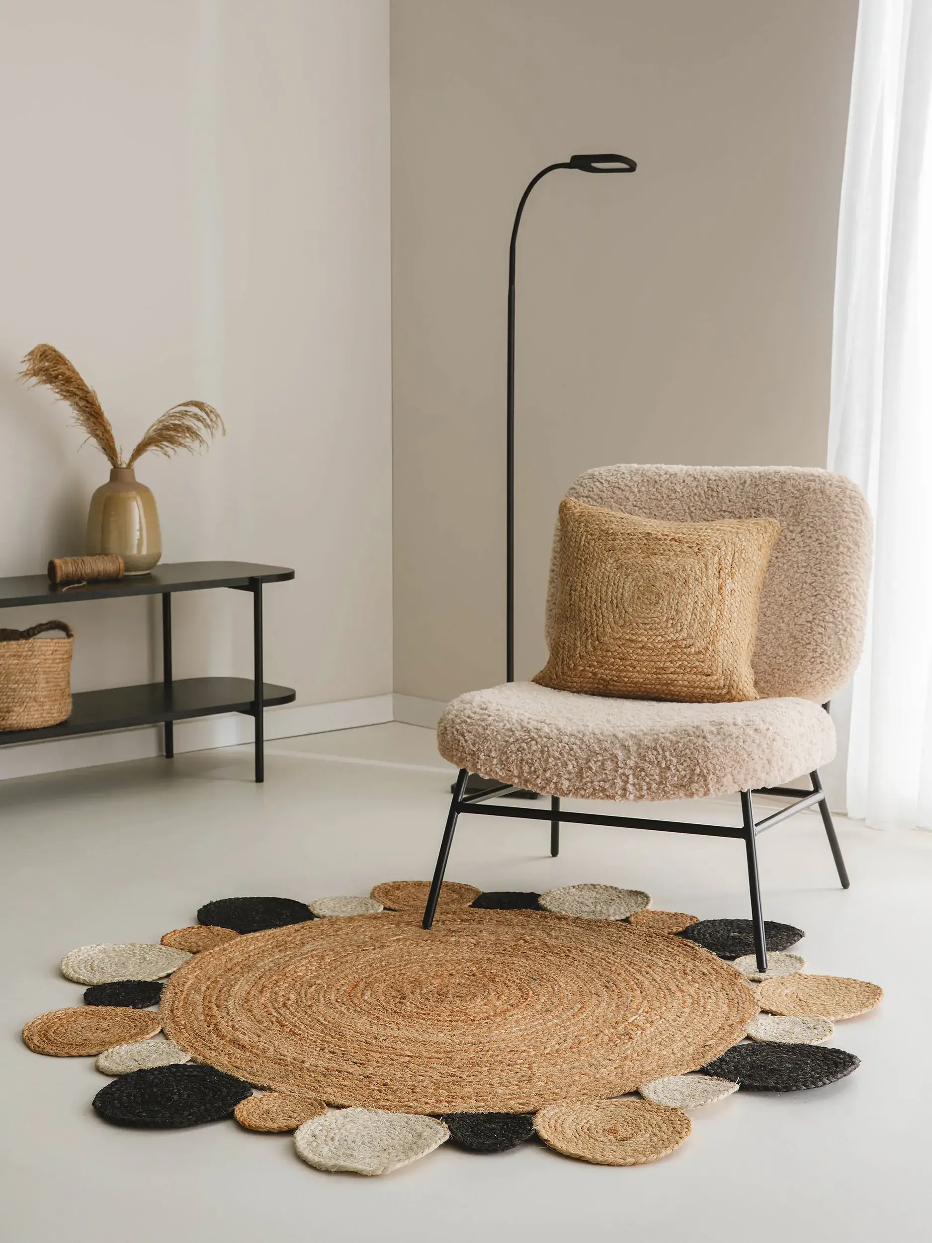 Teppich Jutta aus 100% Jute in Braun von benuta Pure