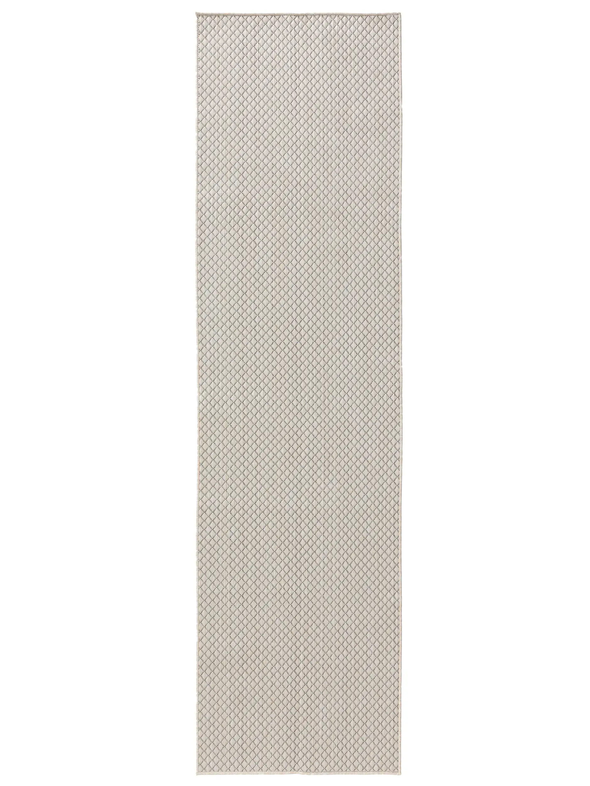 Matta av 100% Polypropen i Vit med 100% Polypropen hög lugg från benuta Basic