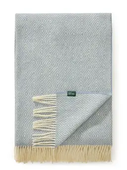 Wolldecke Bianca Blau