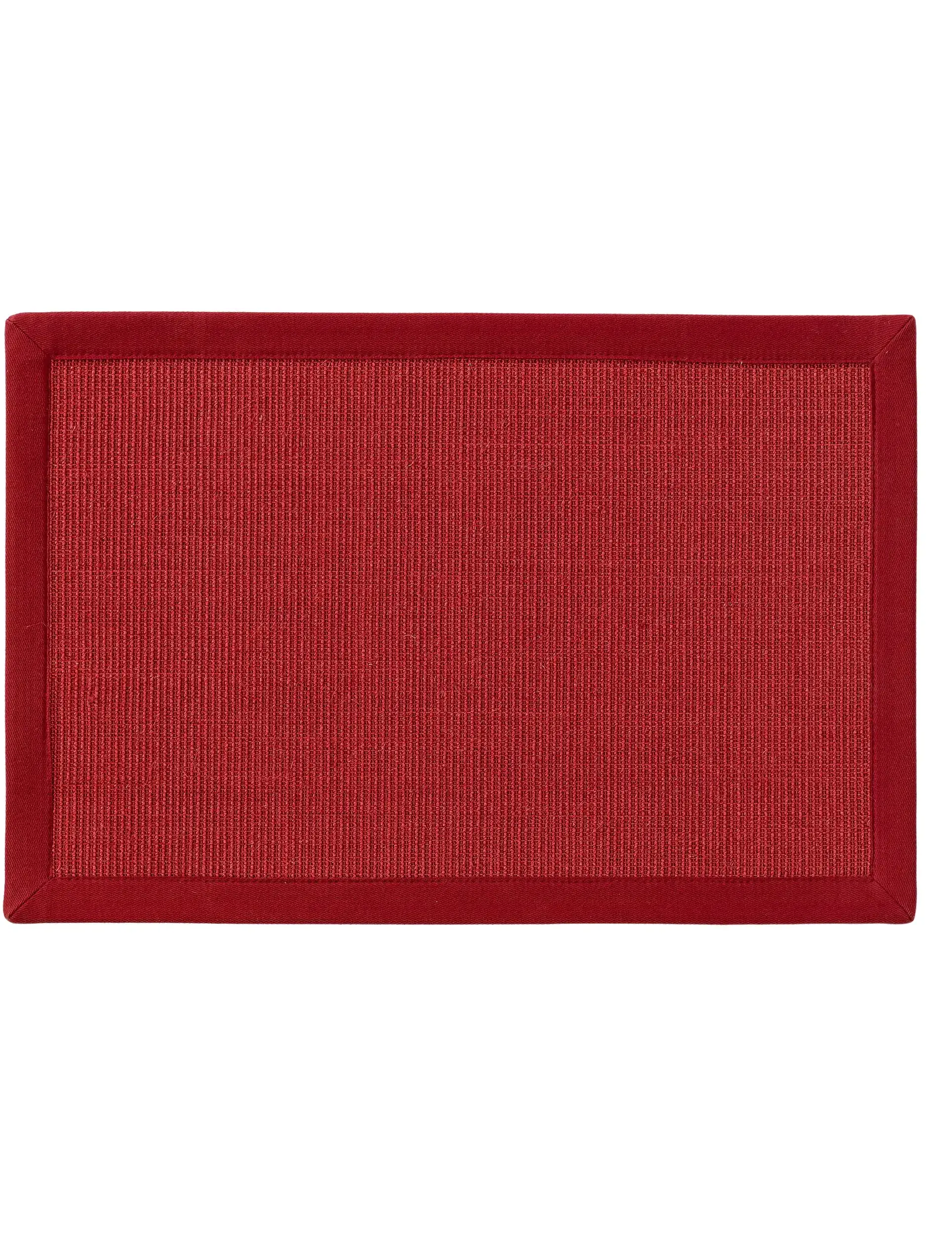 Tappetino Sana Rosso in Bordo-ontwerp van 100% Sisal door benuta nest