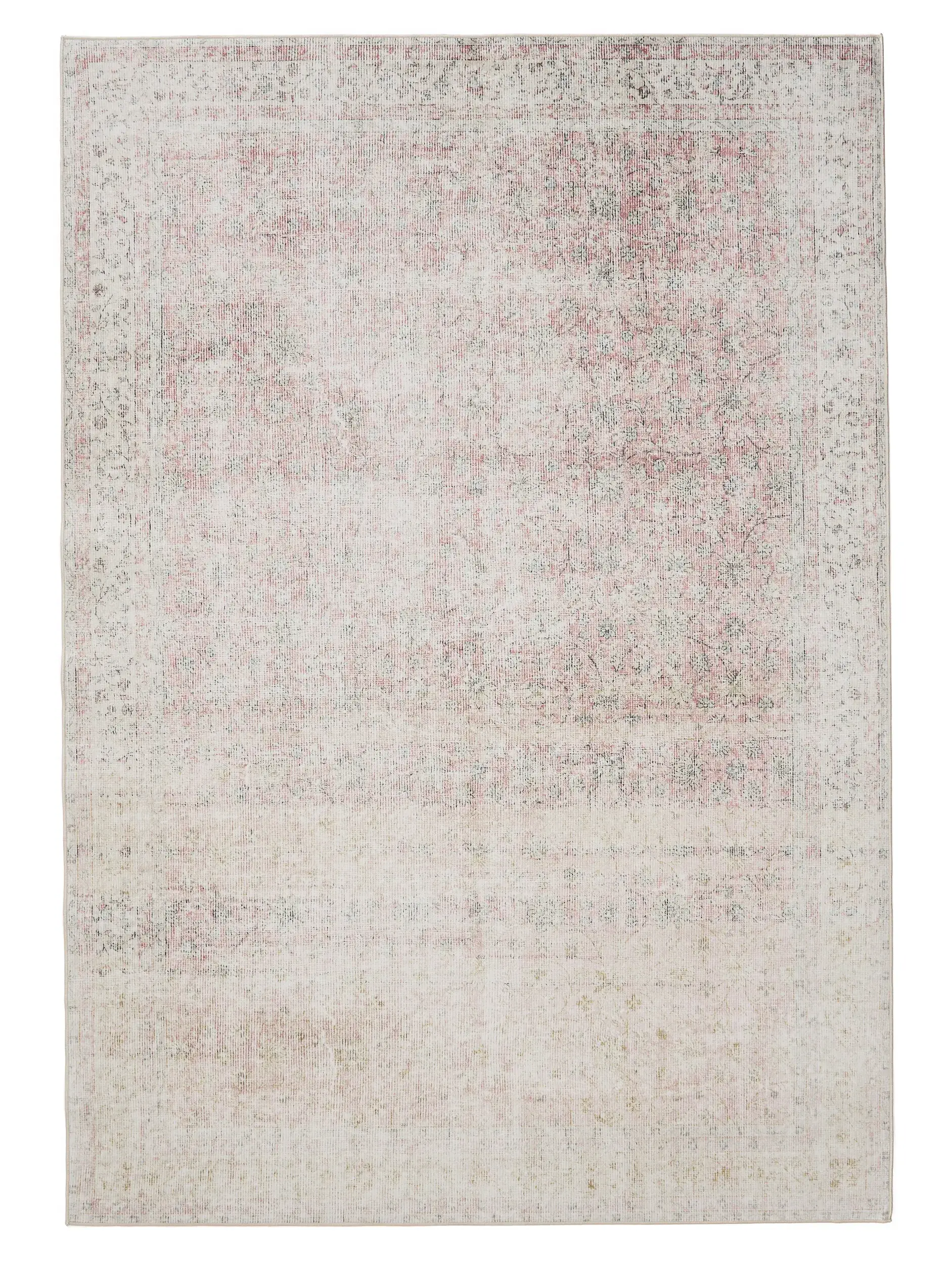 Rug made of 100% Polyester in Beige with a 100% Polyester high pile by benuta Basic