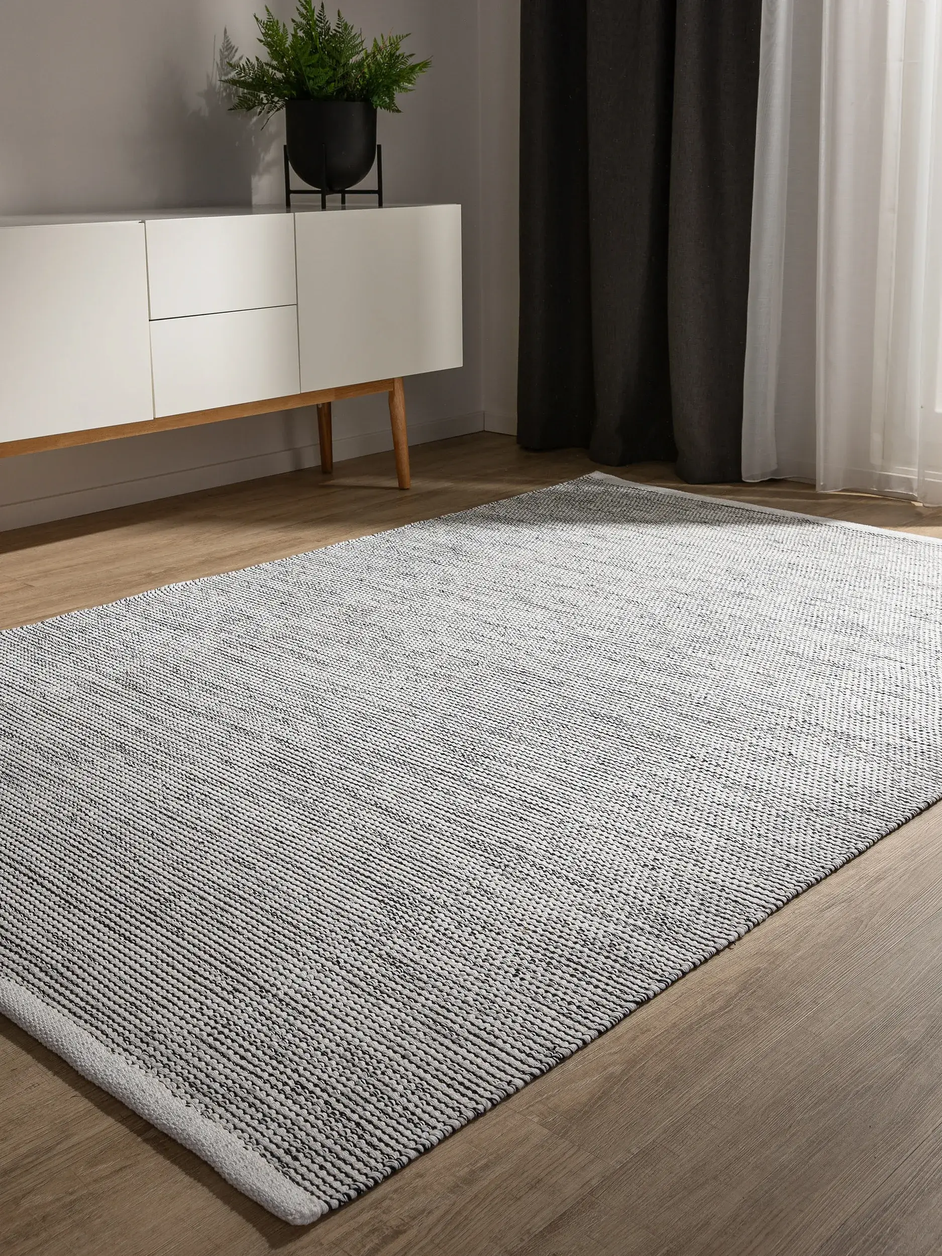 Teppich Ron aus 100% Cotton in Beige von benuta Basic
