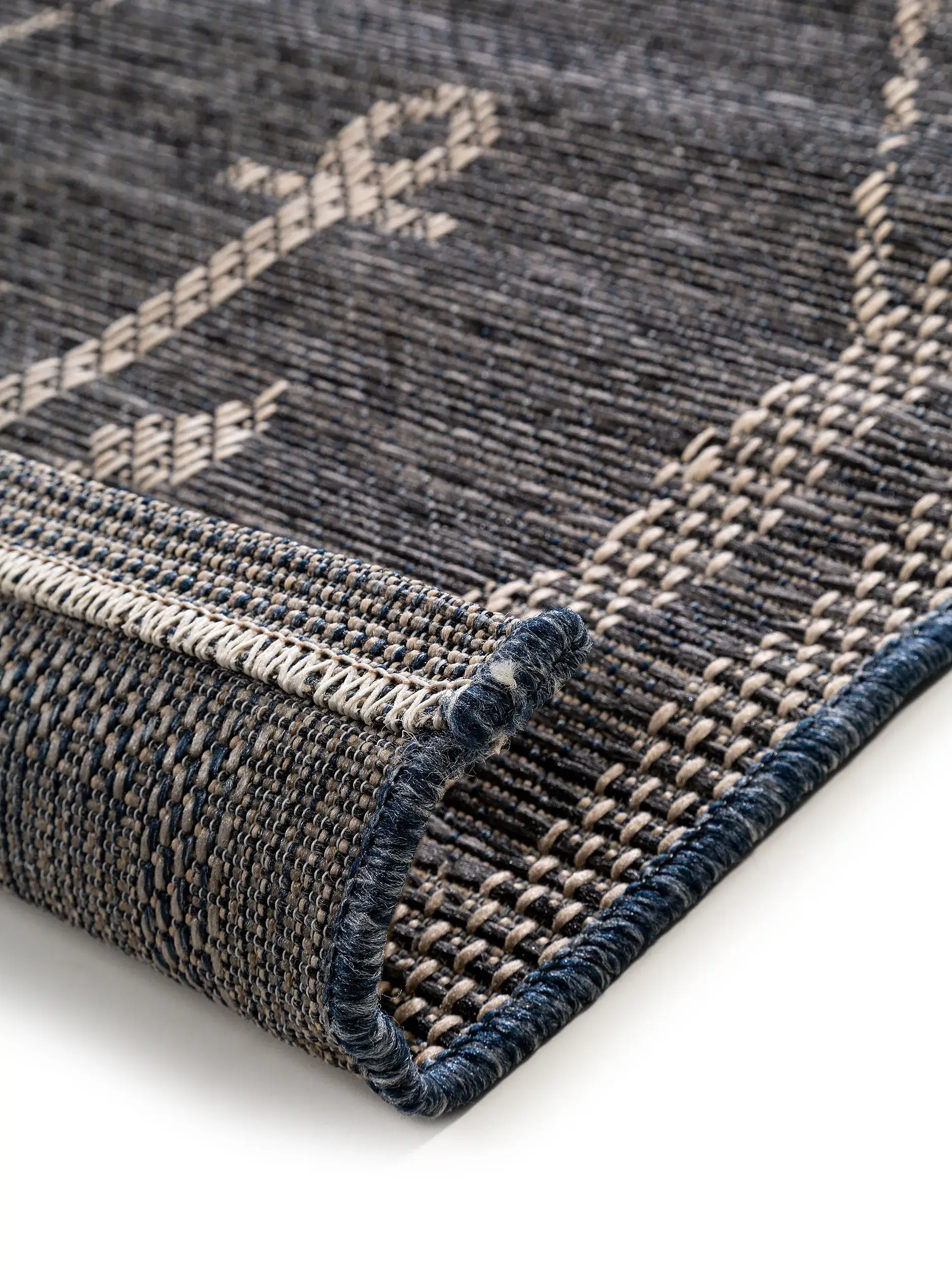 Alfombra de 100% Polipropileno en Azul con un pelo de {{Placeholder_Pile Height}} de altura de benuta nest