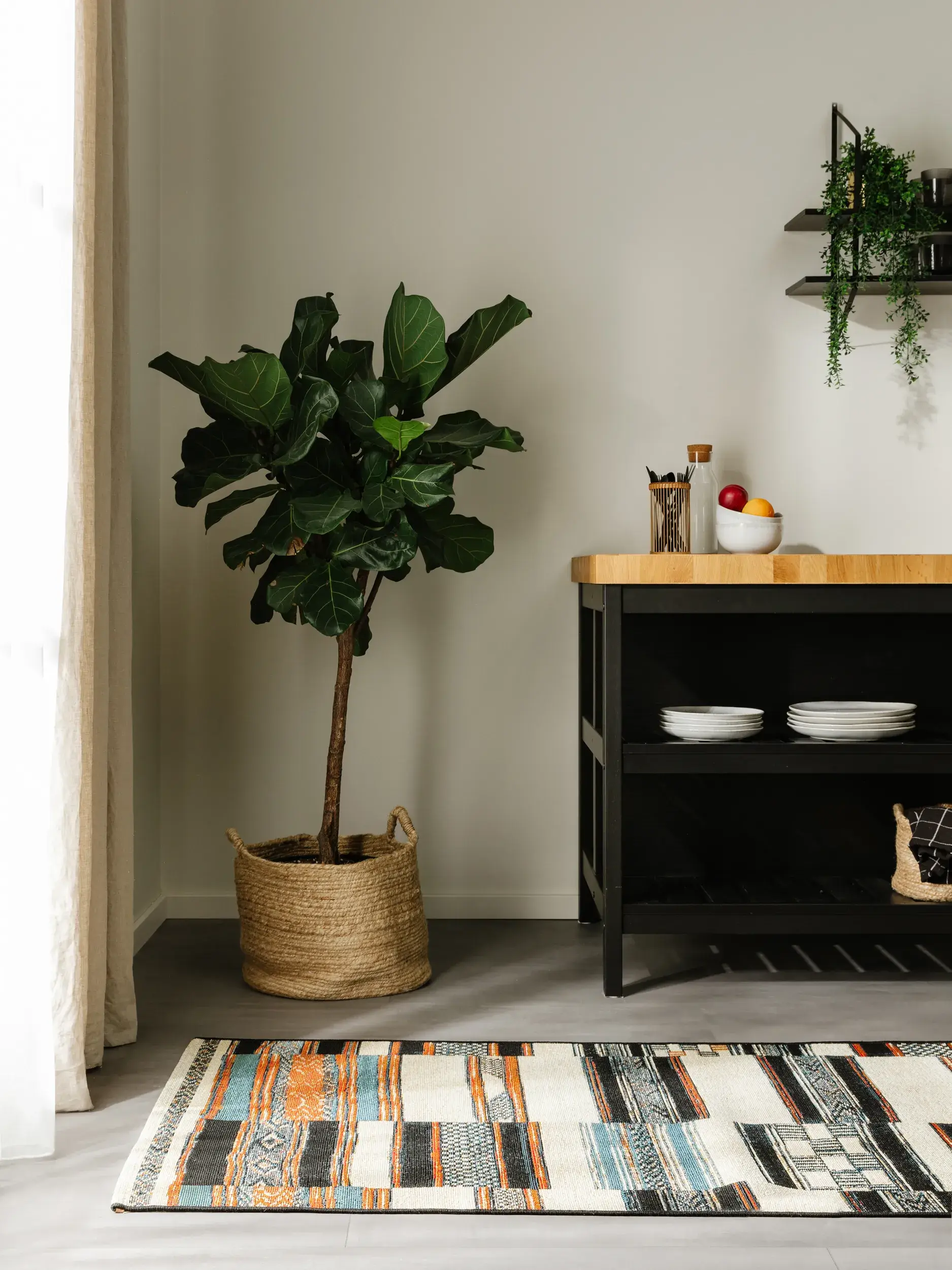 Rug made of 76% Polypropylen, 23% Polyester, 1% Latex in Multicolor with a 76% Polypropylen, 23% Polyester, 1% Latex high pile by benuta Nest