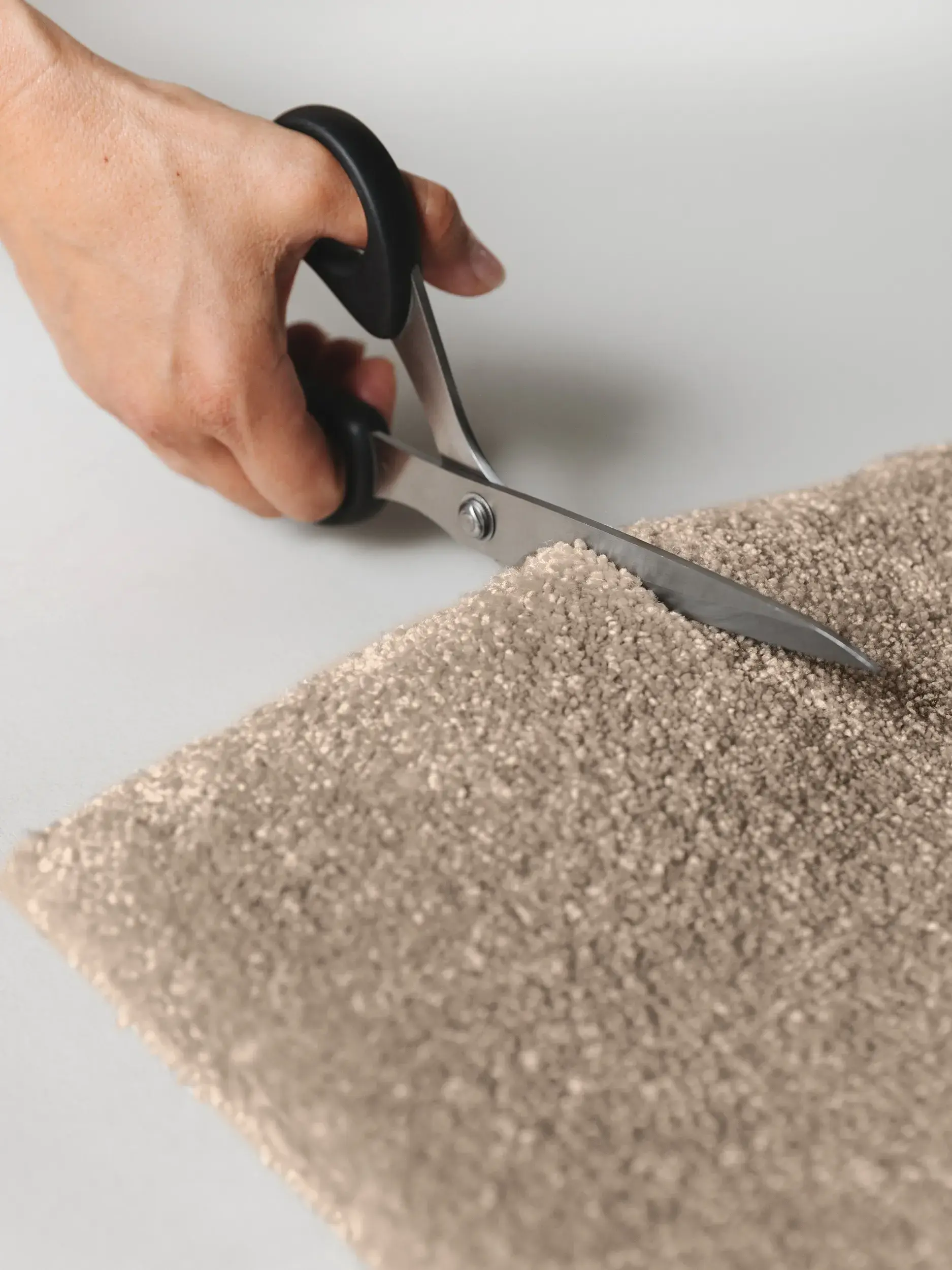 Matta av 100% Polypropen i Beige med 100% Polypropen hög lugg från benuta nest