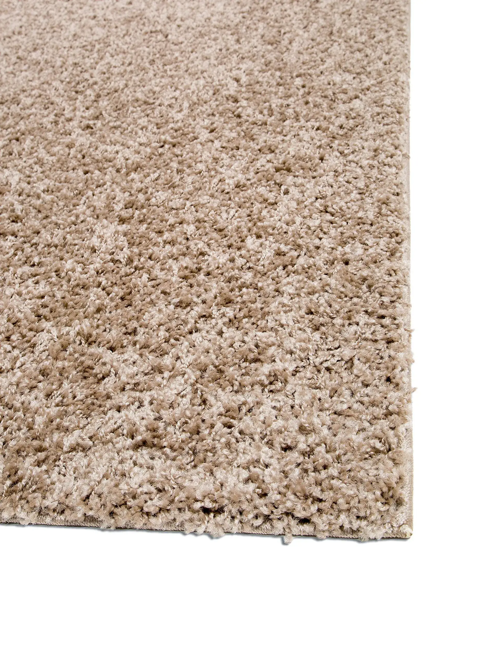 Rug made of 100% Polypropylen in Taupe with a 100% Polypropylen high pile by benuta