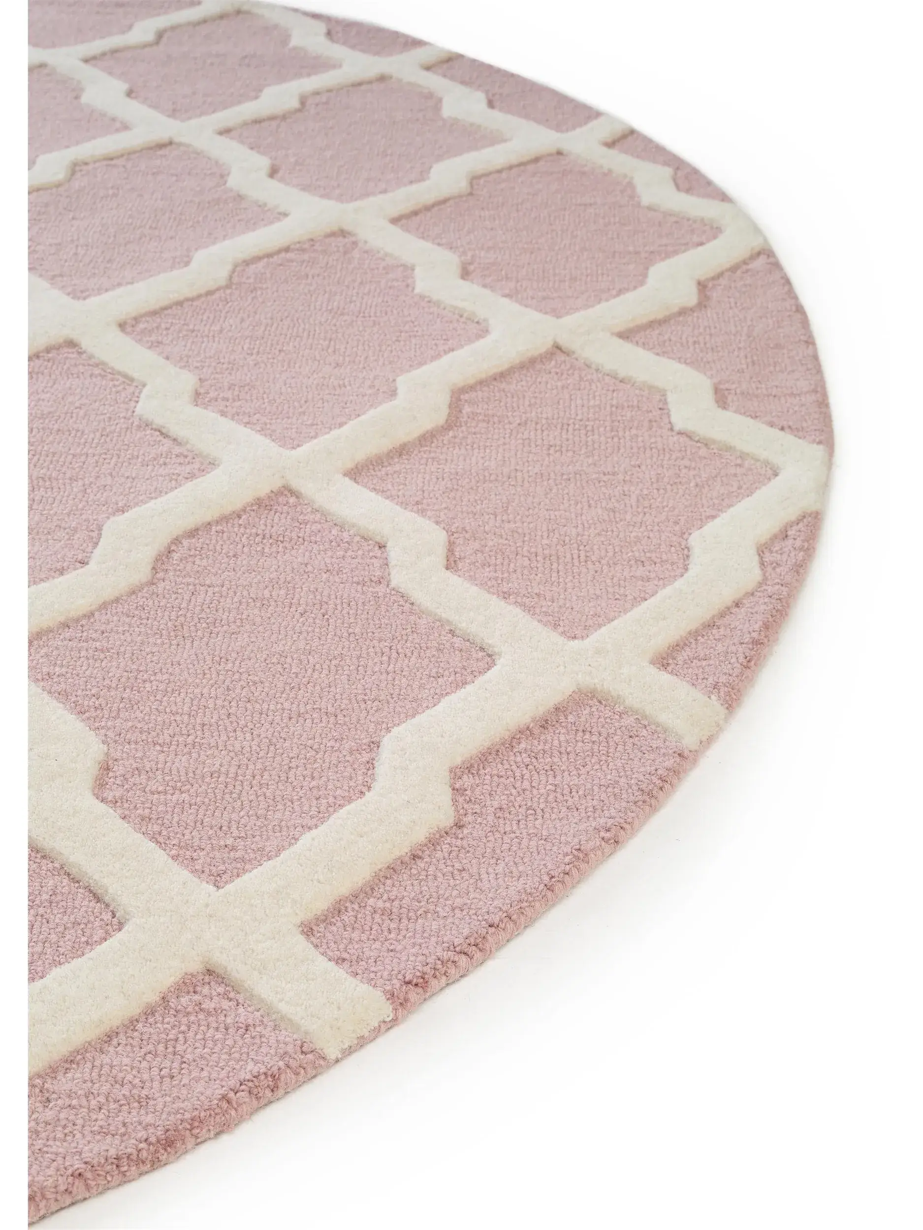 Rug Windsor made of 100% Wool in Pink by benuta Pure