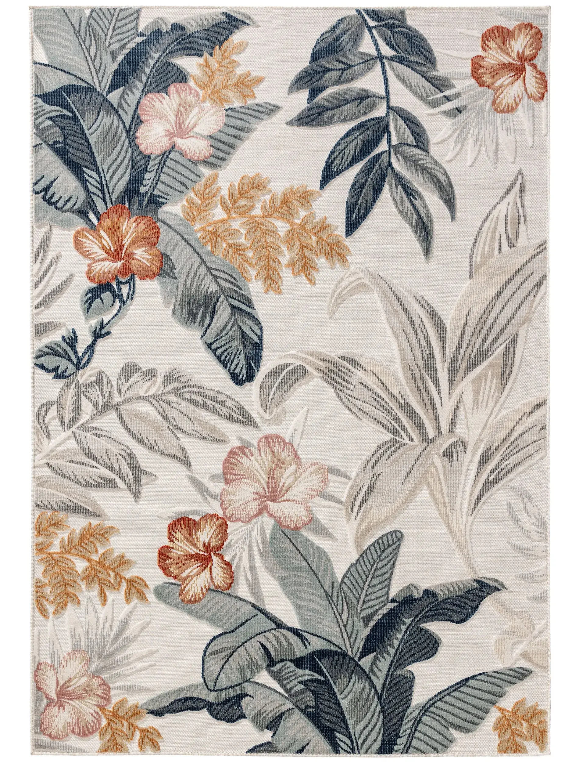 Teppich aus 100% Polypropylen in Multicolor mit 100% Polypropylen hohem Flor von benuta Basic