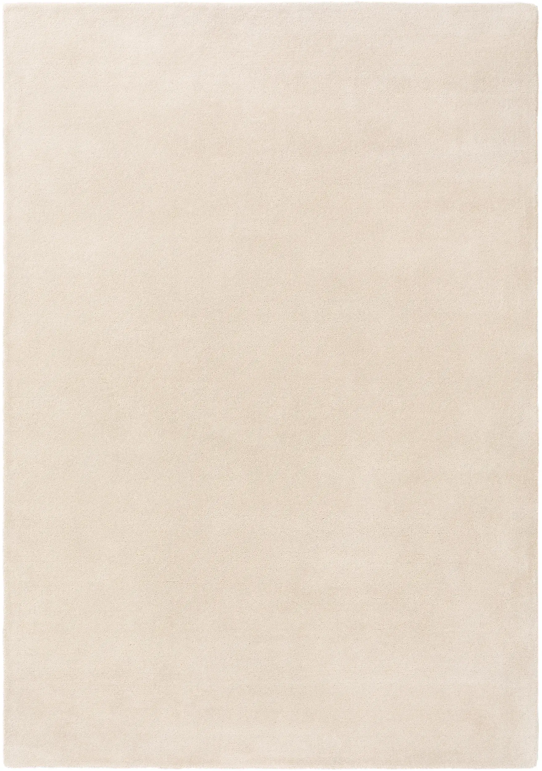Teppich aus 100% Wolle in Beige mit 100% Wolle hohem Flor von benuta Nest