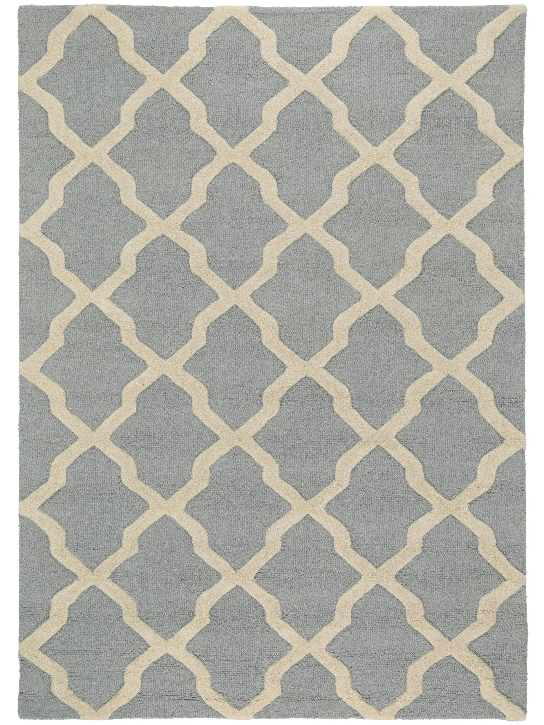 Teppich Windsor aus 100% Wolle in Blau von benuta Pure