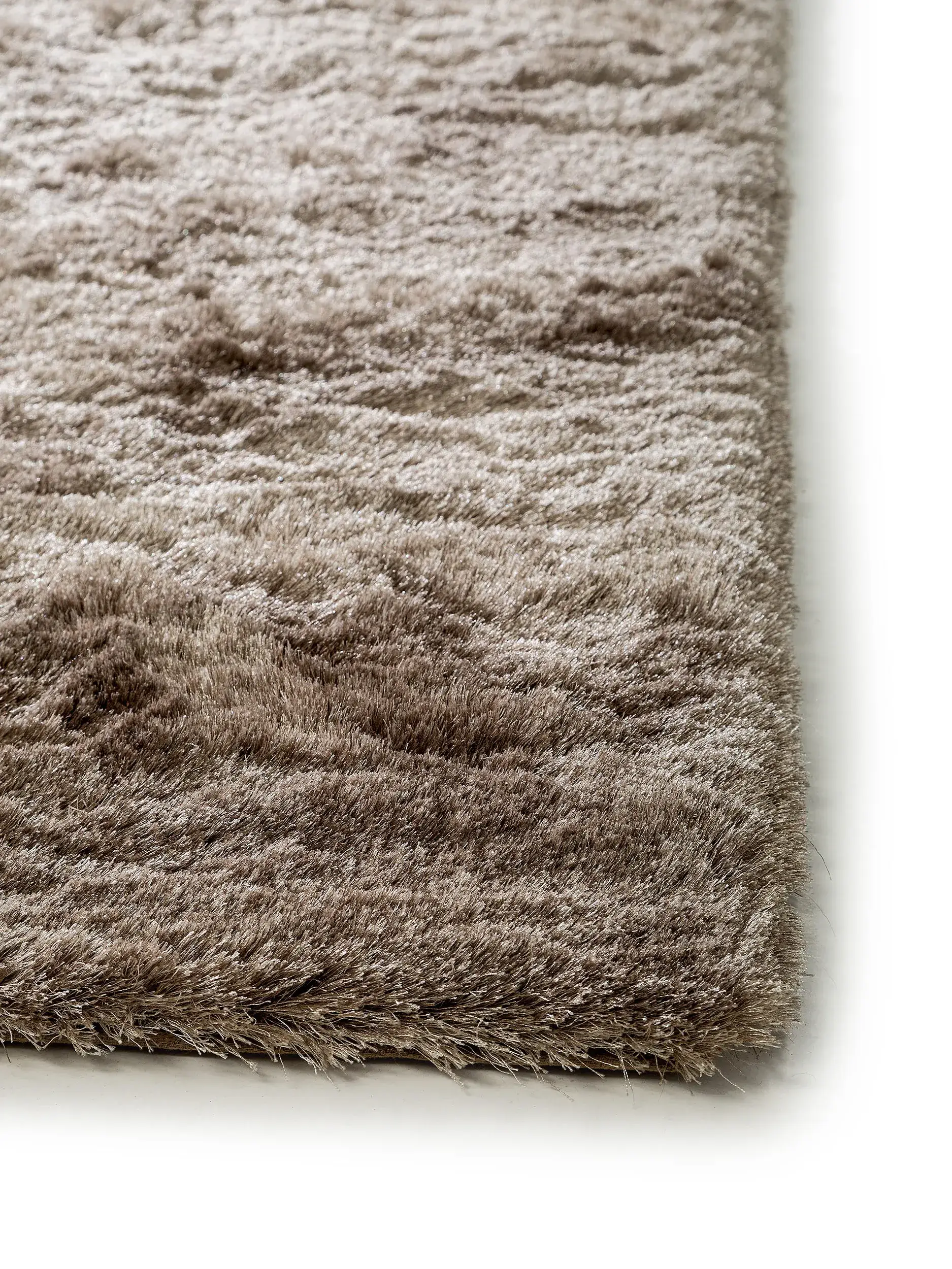 Tapis en 100% Polyester en Marron avec une pile de 100% Polyester de hauteur de benuta nest