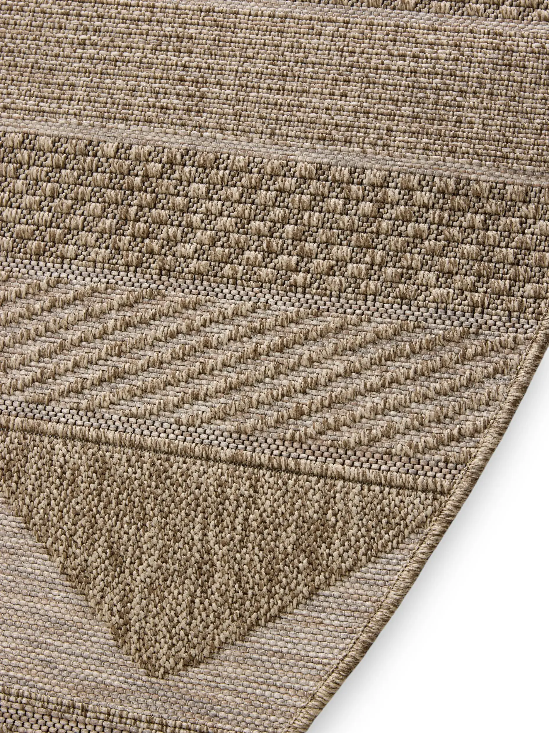 Rug made of 100% Polypropylen in Beige with a 100% Polypropylen high pile by benuta Nest
