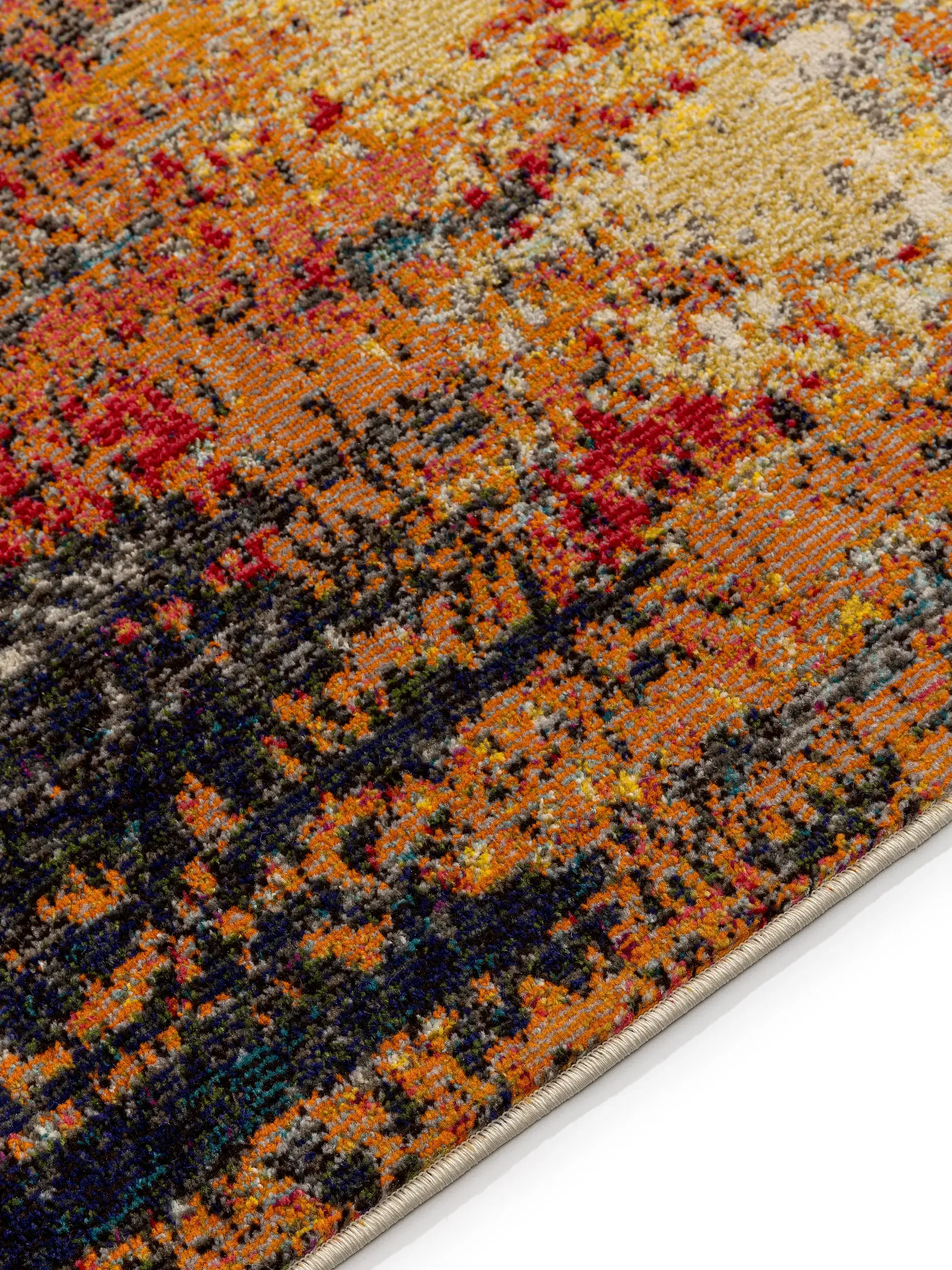 Rug made of 100% Polypropylen in Multicolour with a 100% Polypropylen high pile by benuta Nest