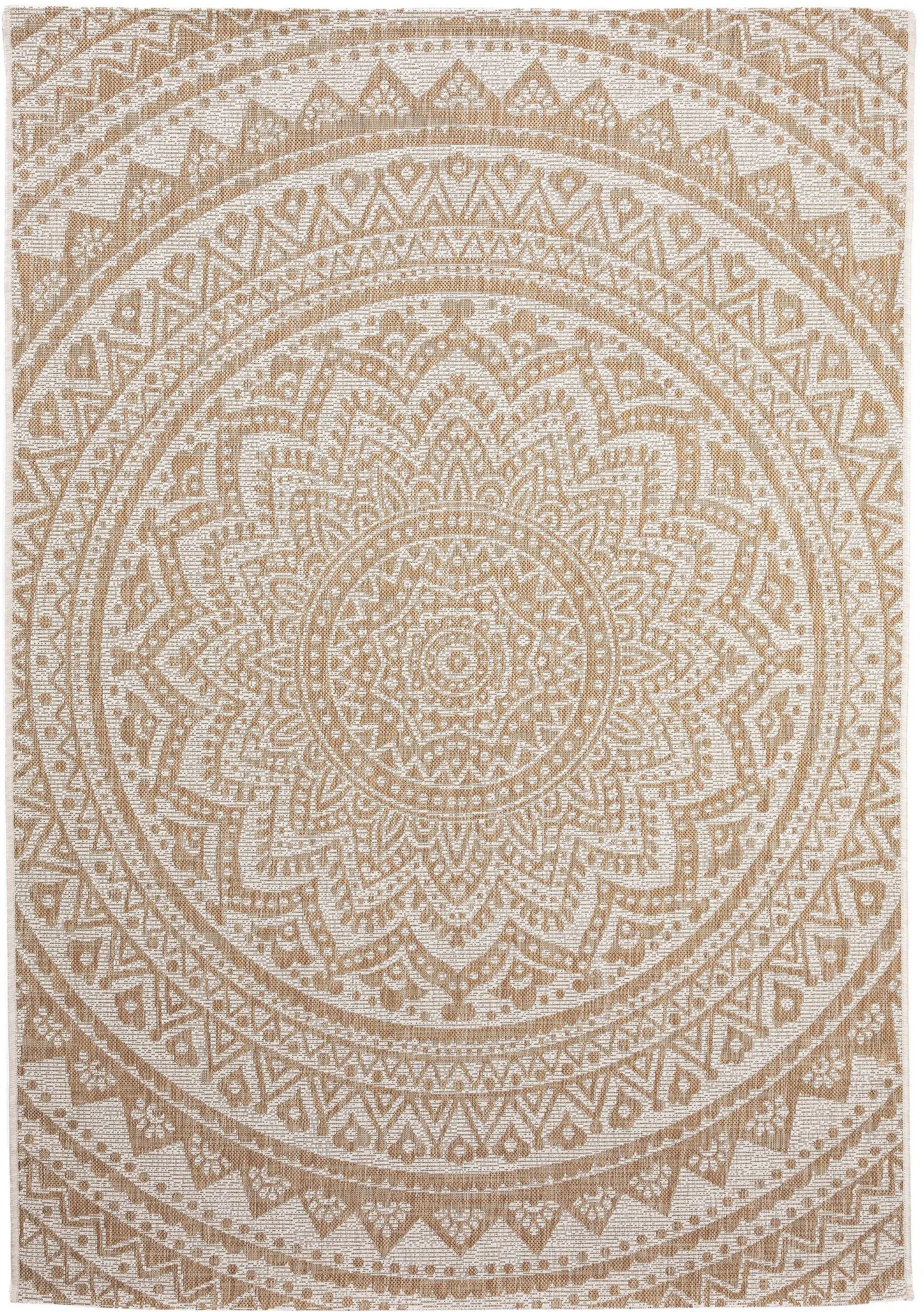 Rug made of 100% Polypropylen in Beige with a 100% Polypropylen high pile by benuta Nest