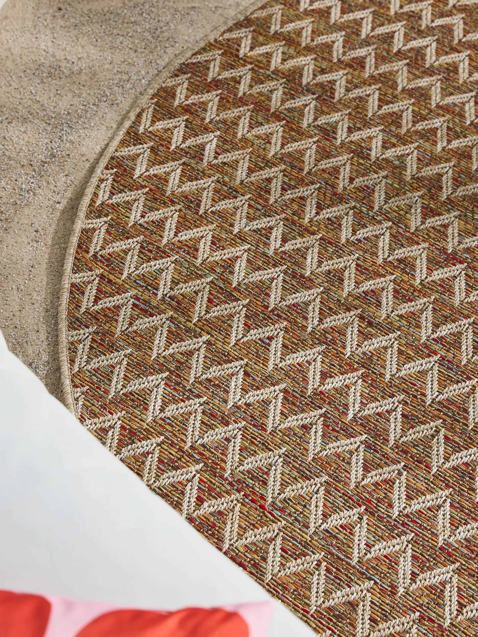 Rug made of 100% Polypropylen in Beige with a 100% Polypropylen high pile by benuta Nest