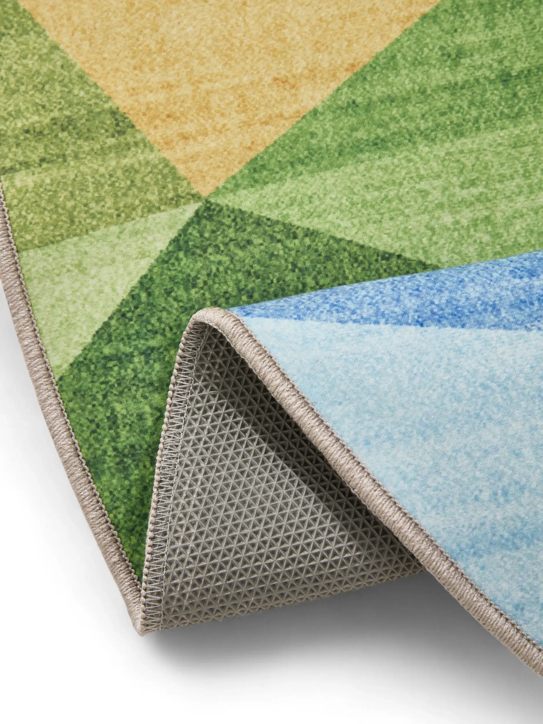 Teppich aus 100% Polyester in Multicolor mit 100% Polyester hohem Flor von benuta Basic