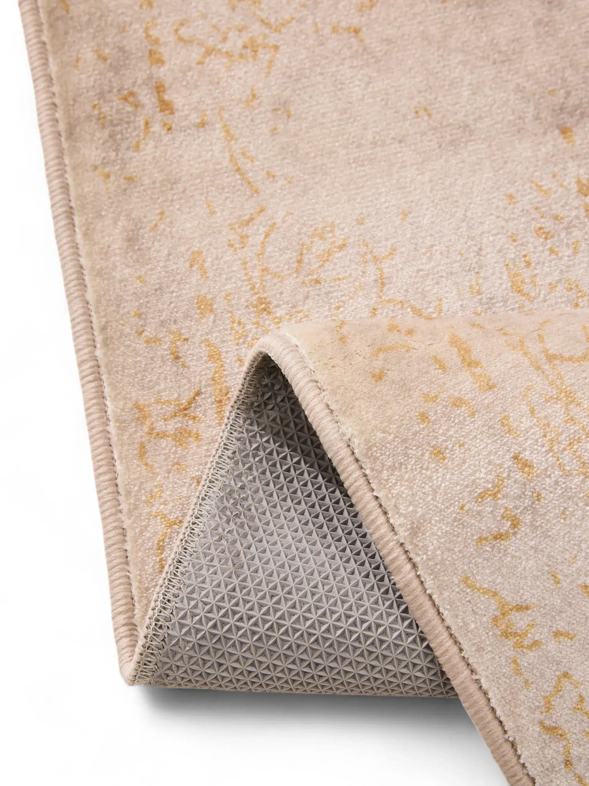 Teppe av 100% Polyester i Beige med 100% Polyester høy lugg fra benuta Nest