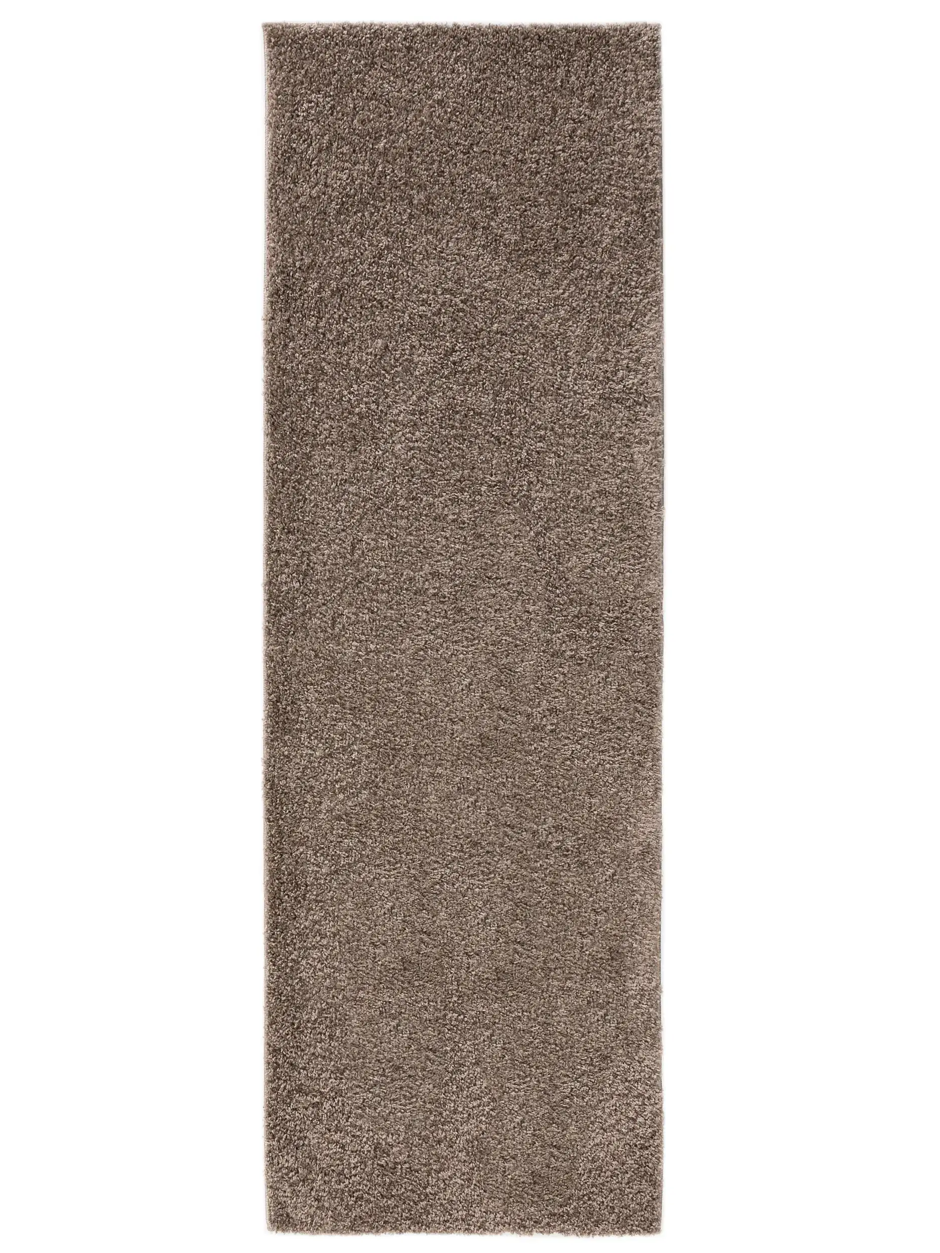 Teppe av 100% Polypropylen i Taupe med 100% Polypropylen høy lugg fra benuta Basic