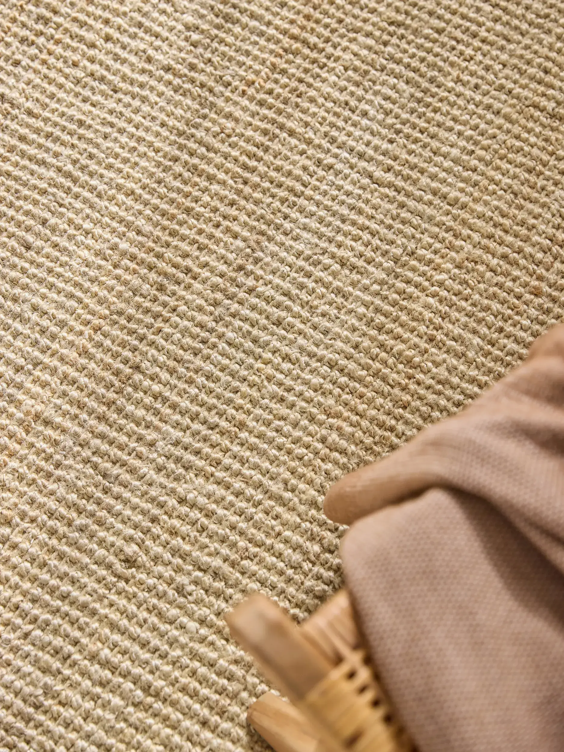 Teppich Svea aus 100% Jute in Beige von benuta Pure