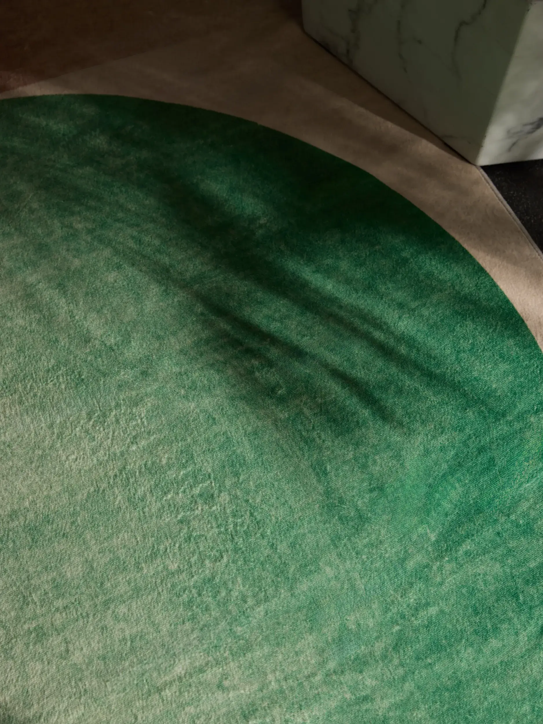 Rug made of 100% Polyester in Beige with a 100% Polyester high pile by benuta Pop
