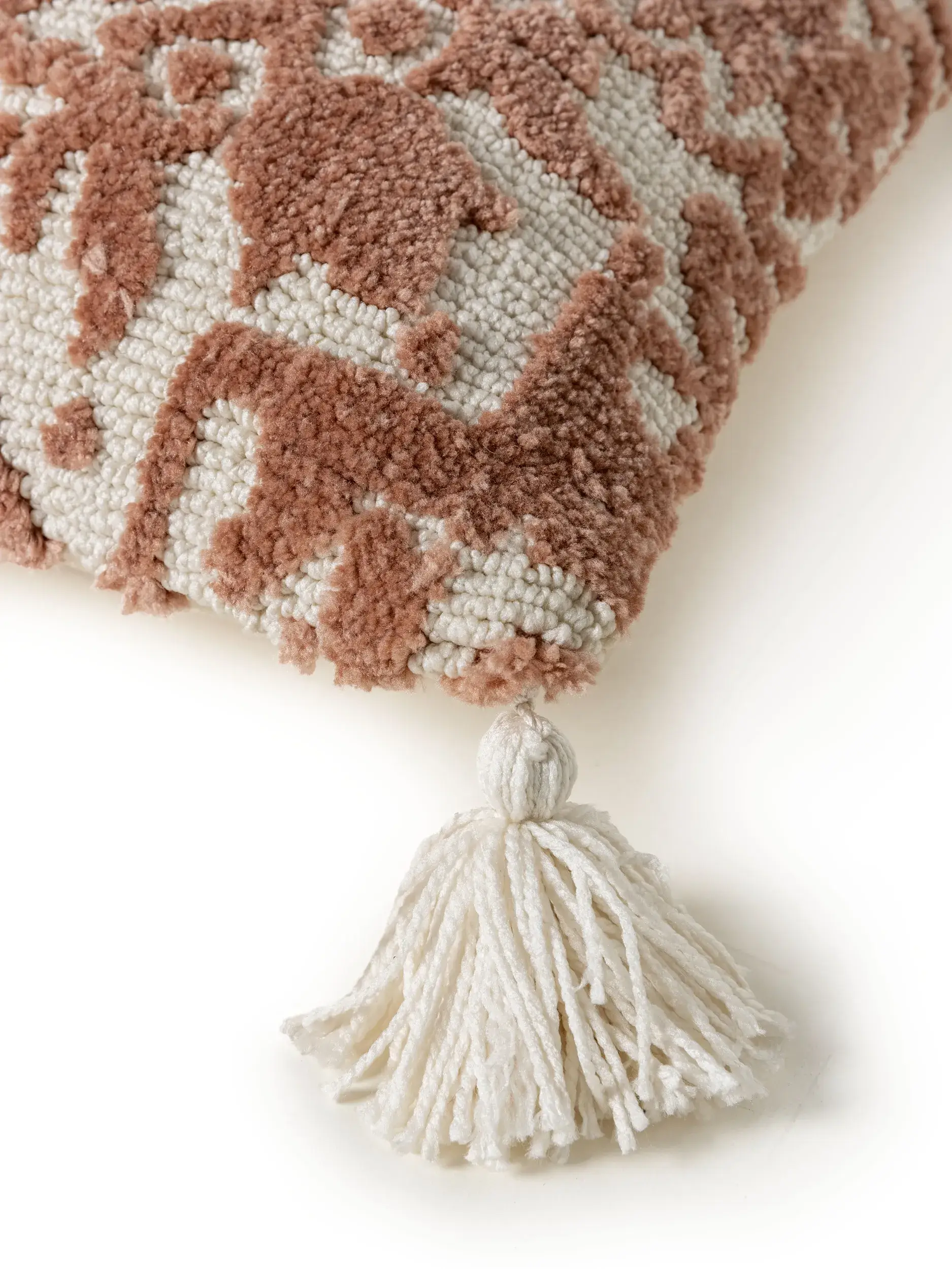 Kissenbezug Elias Terracotta im Design MitFransen aus 60% Polyester, 40% Baumwolle von benuta Nest
