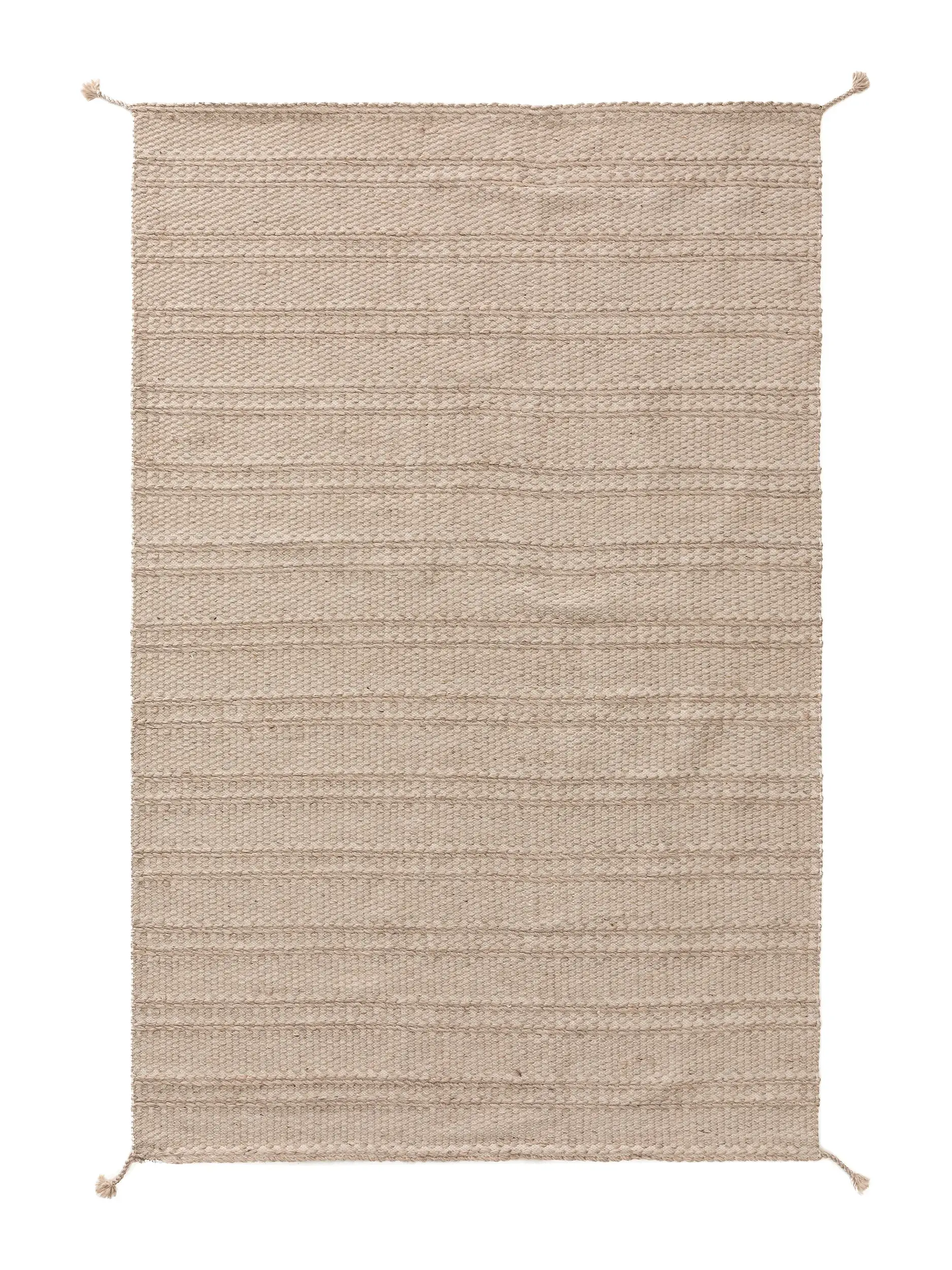 Rug made from recycled material Rene Beige by 