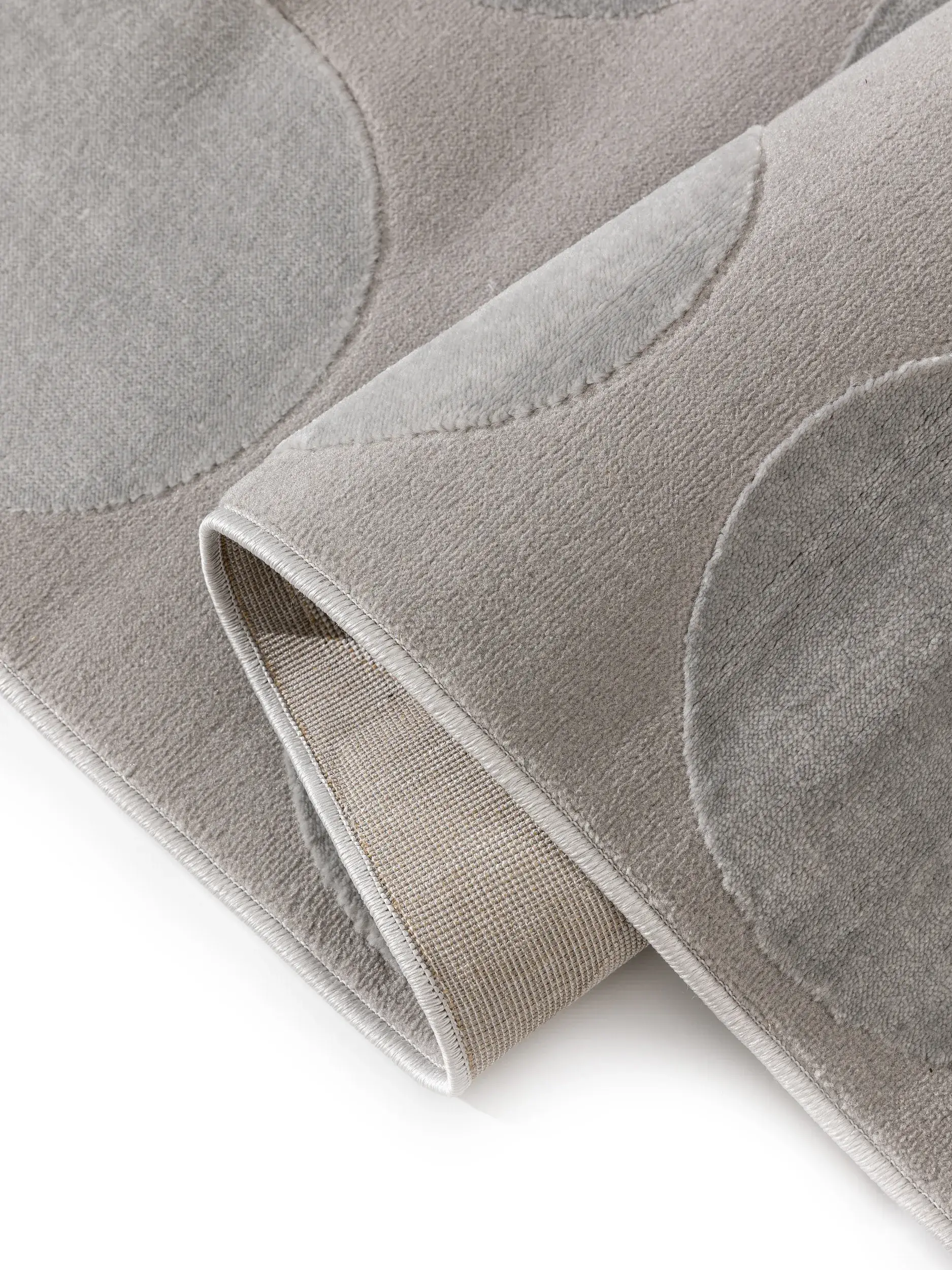 Teppe av 60% Polyester, 40% Polypropylen i Grau med 60% Polyester, 40% Polypropylen høy lugg fra benuta Basic