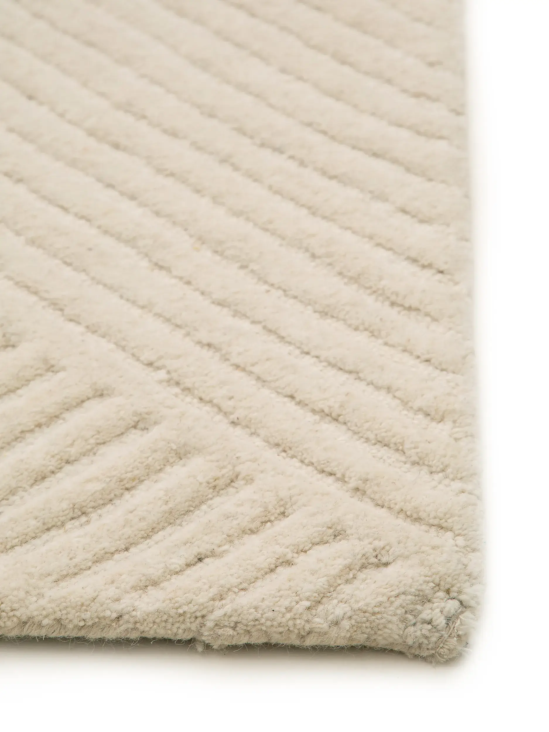 Alfombra de 100% Lana en Blanco con un pelo de {{Placeholder_Pile Height}} de altura de benuta pure