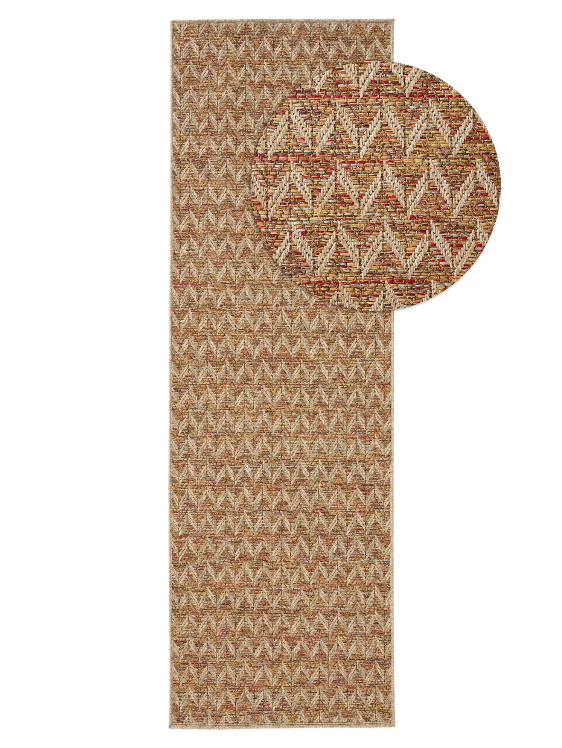 Rug made of 100% Polypropylen in Beige with a 100% Polypropylen high pile by benuta Nest
