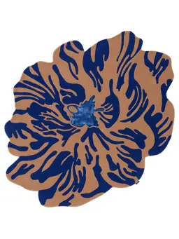 Tapis en laine Lilya Bleu