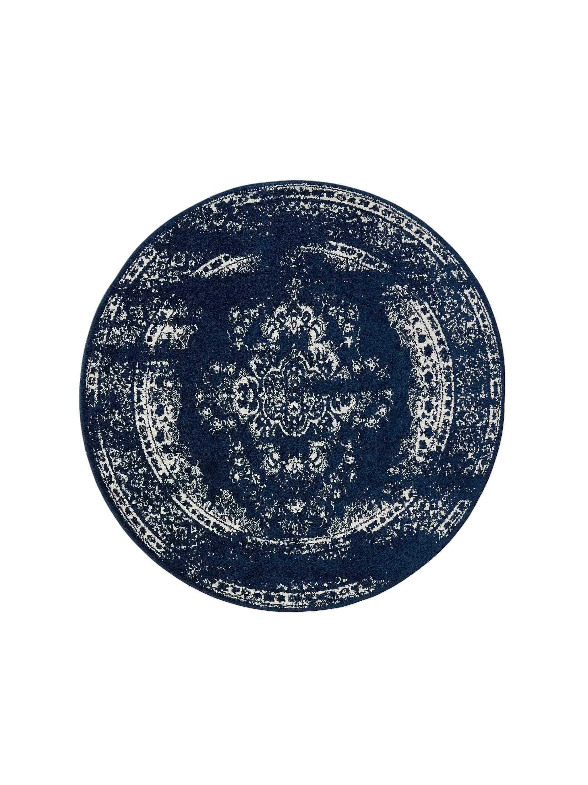 Rug made of 100% Polypropylen in Blau with a 100% Polypropylen high pile by benuta Basic