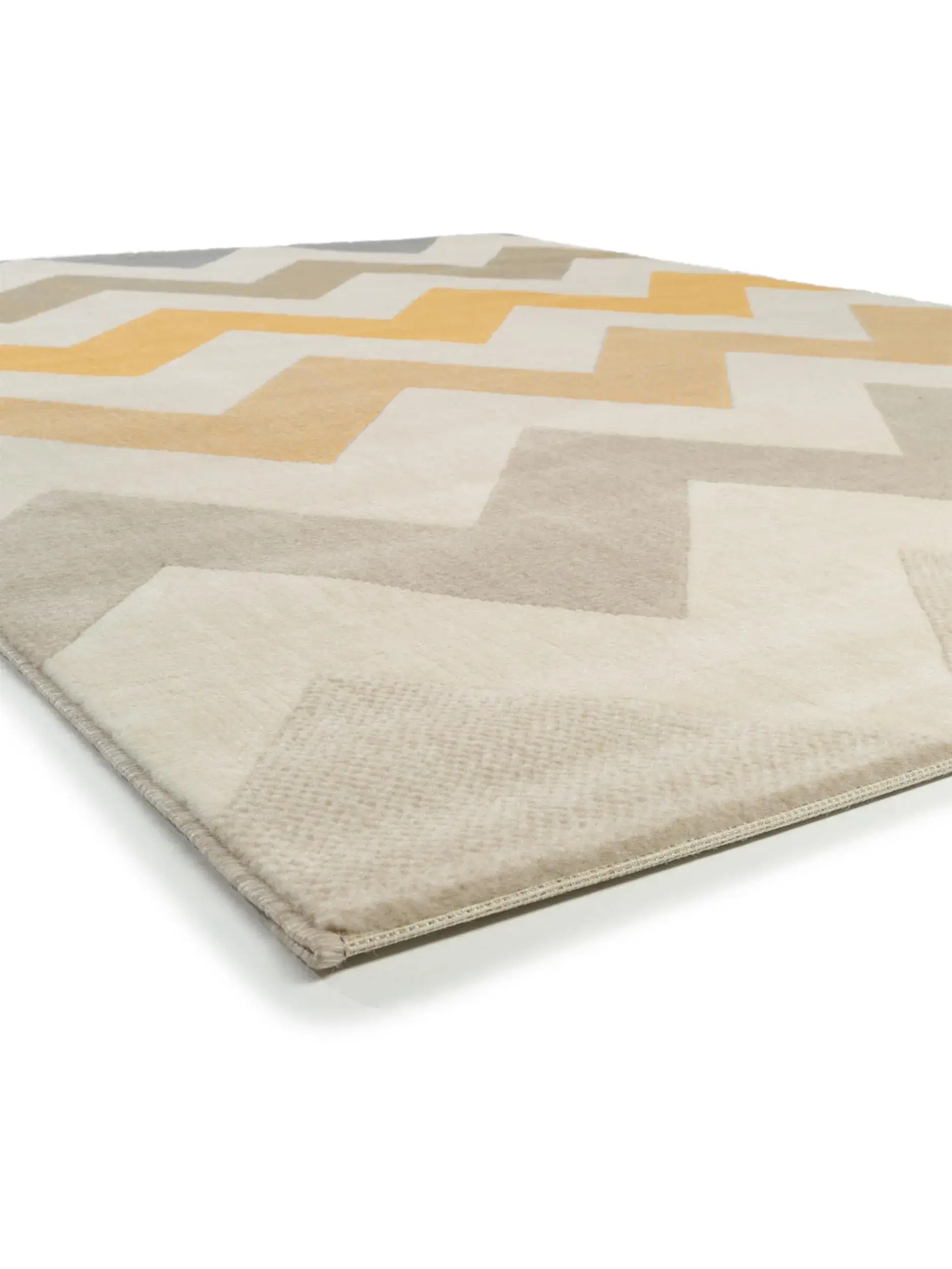 Rug made of 100% Polypropylen in Gelb with a 100% Polypropylen high pile by benuta Pop