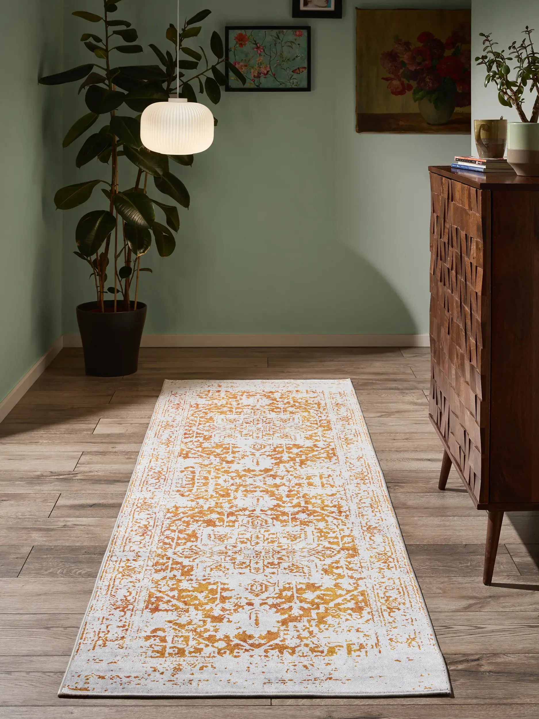 Rug made of 100% Polyester in Grey with a 100% Polyester high pile by benuta Nest
