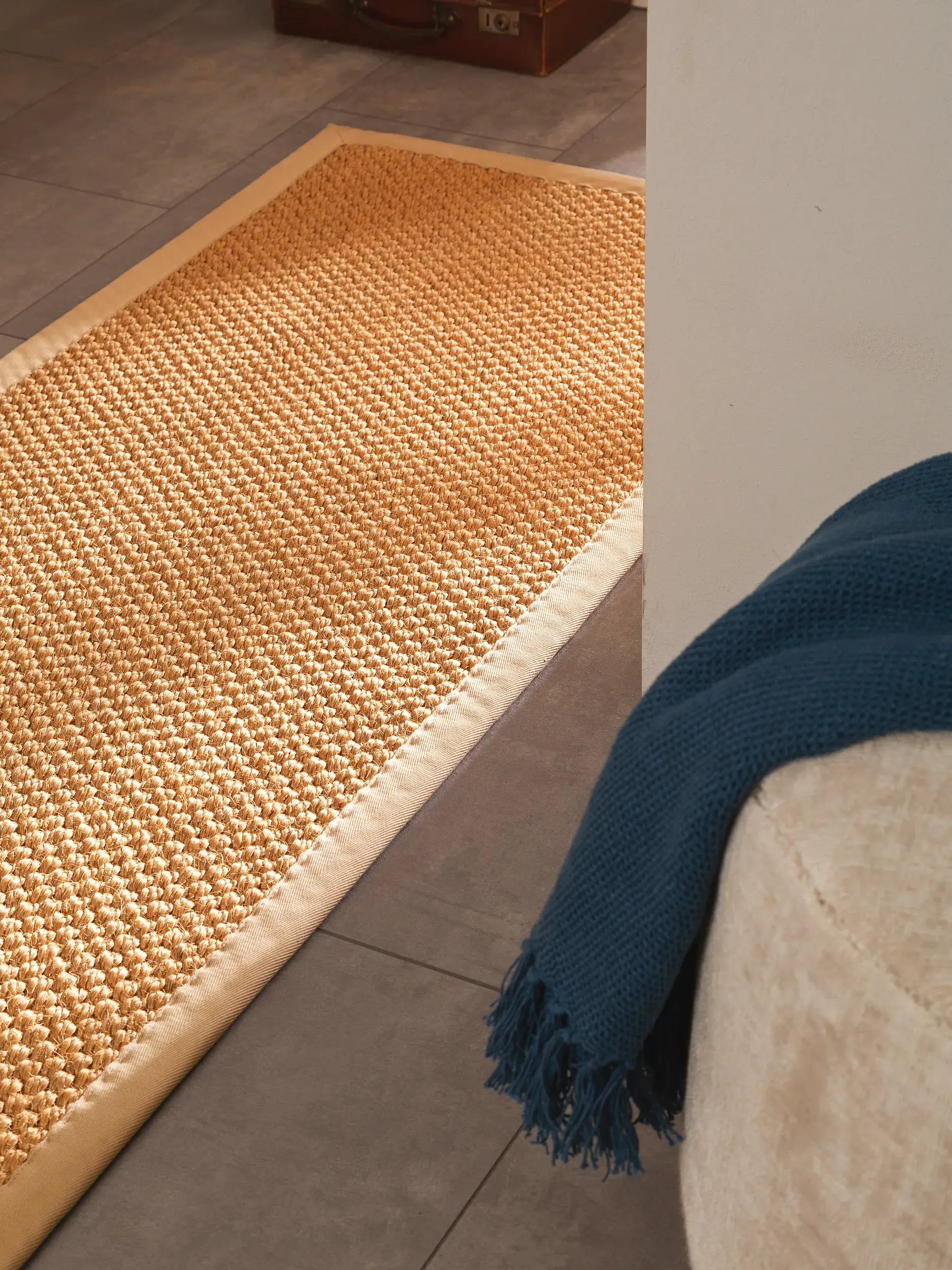 Matto 100% Sisala värissä Beige 100% Sisal korkealla nukalla merkiltä benuta Pure