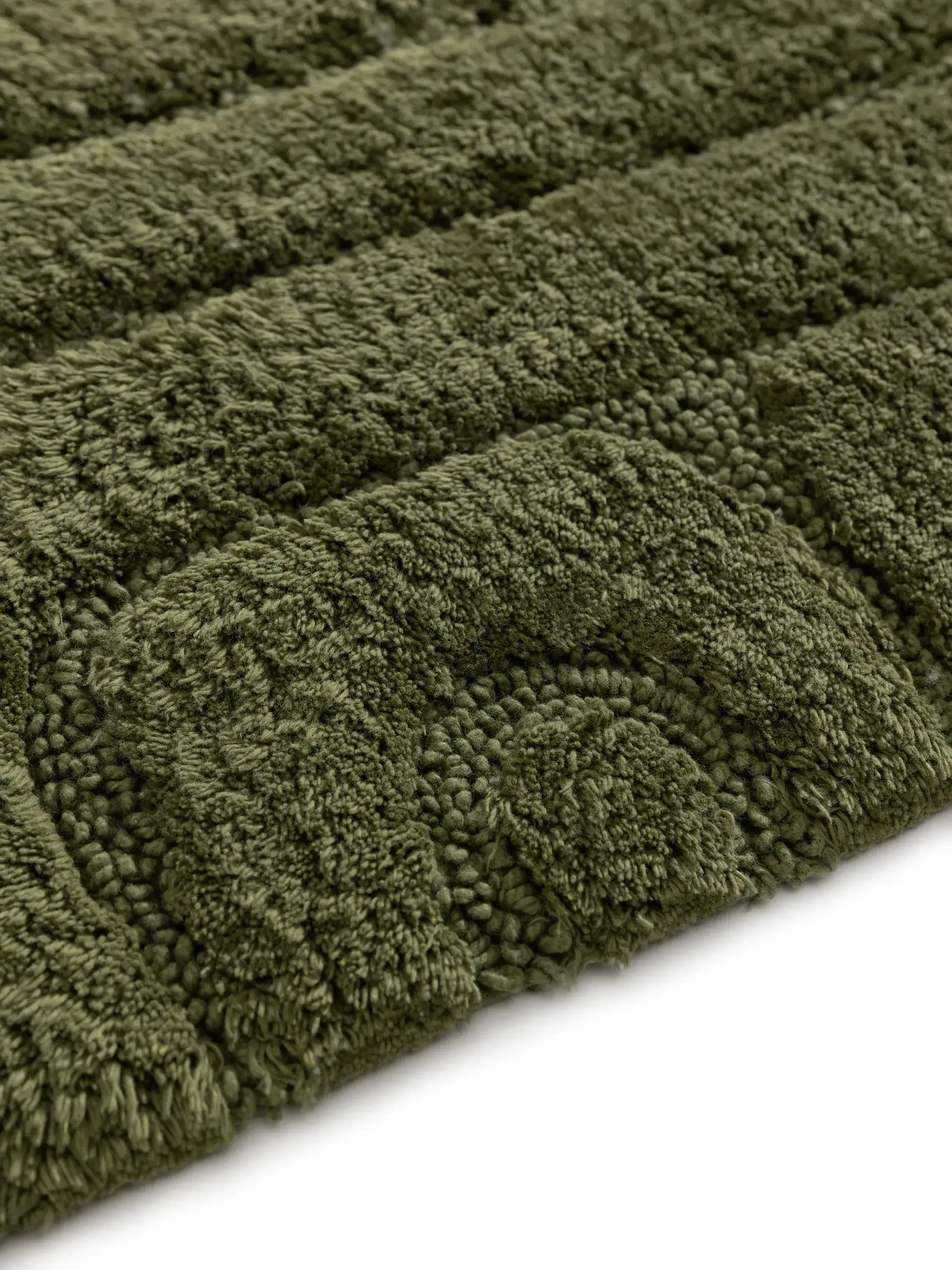 Badematte Dan Grün Geometrisch-suunnittelussa, valmistettu 100% Baumwolleista, benuta Nestin toimesta