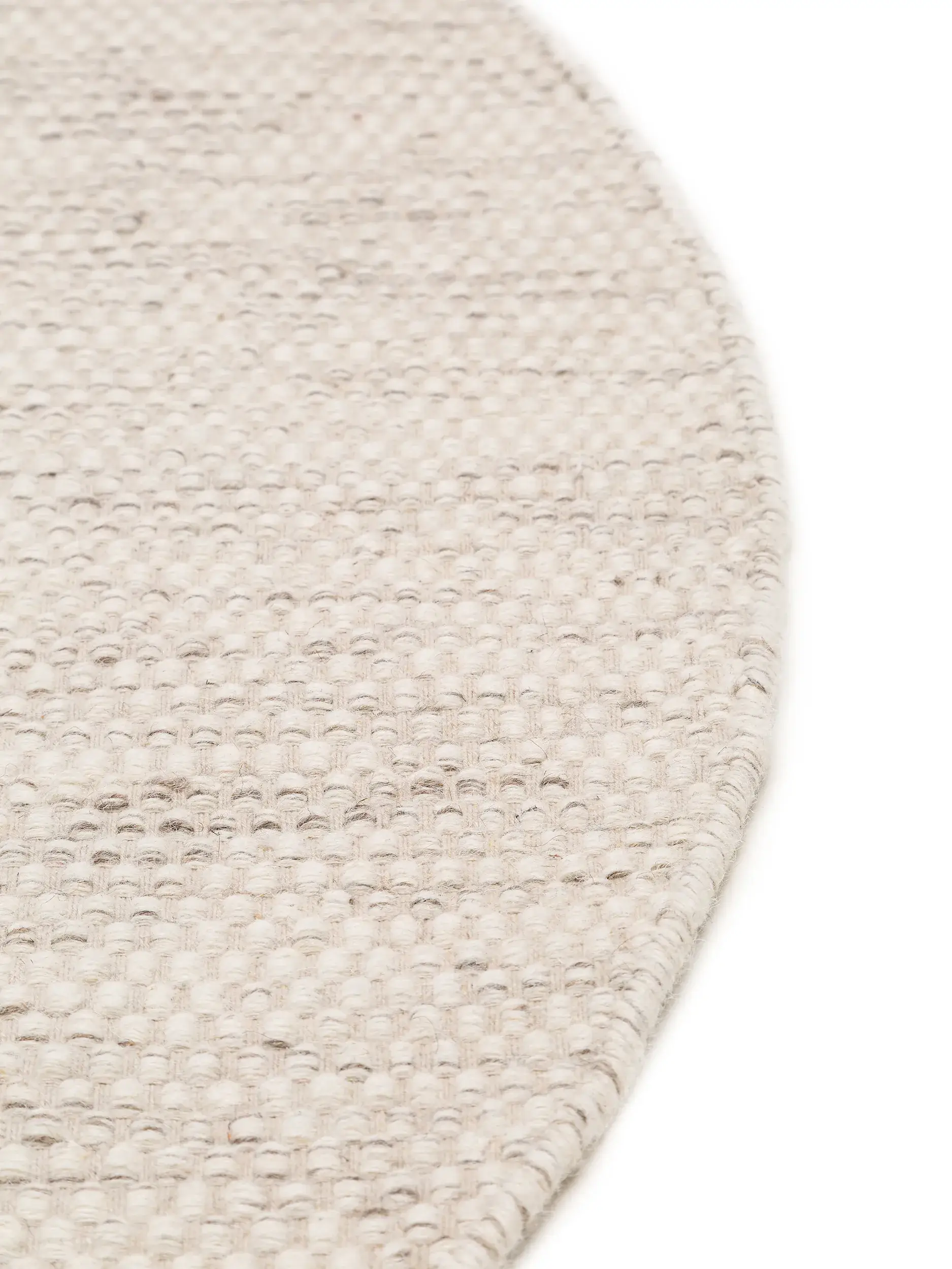 Rug made of 80% Wolle, 20% Baumwolle in Beige with a 80% Wolle, 20% Baumwolle high pile by benuta Pure