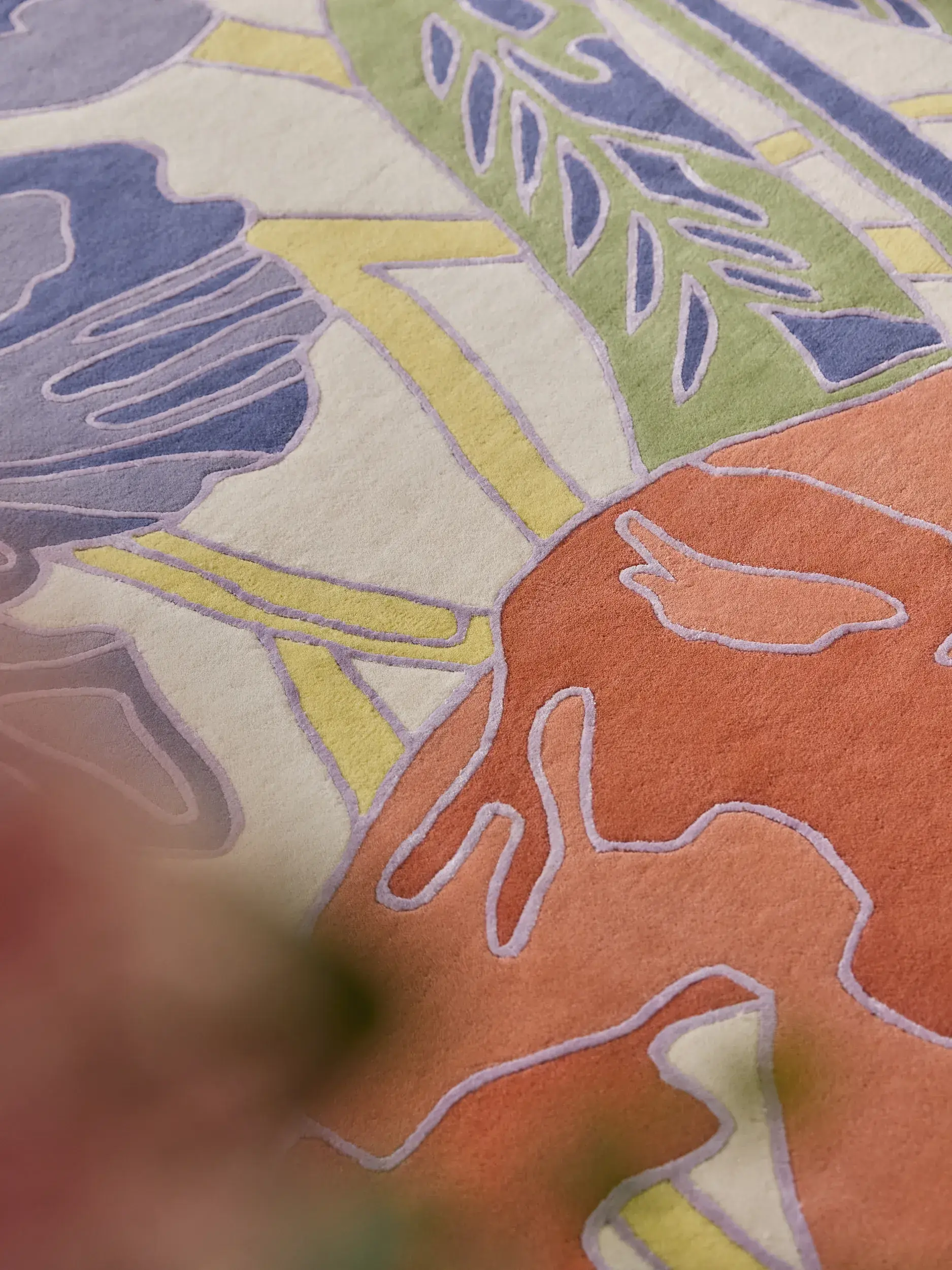 Teppich Narciso aus 80% Wolle, 20% Lyocell (TENCEL™) in  von benuta Finest