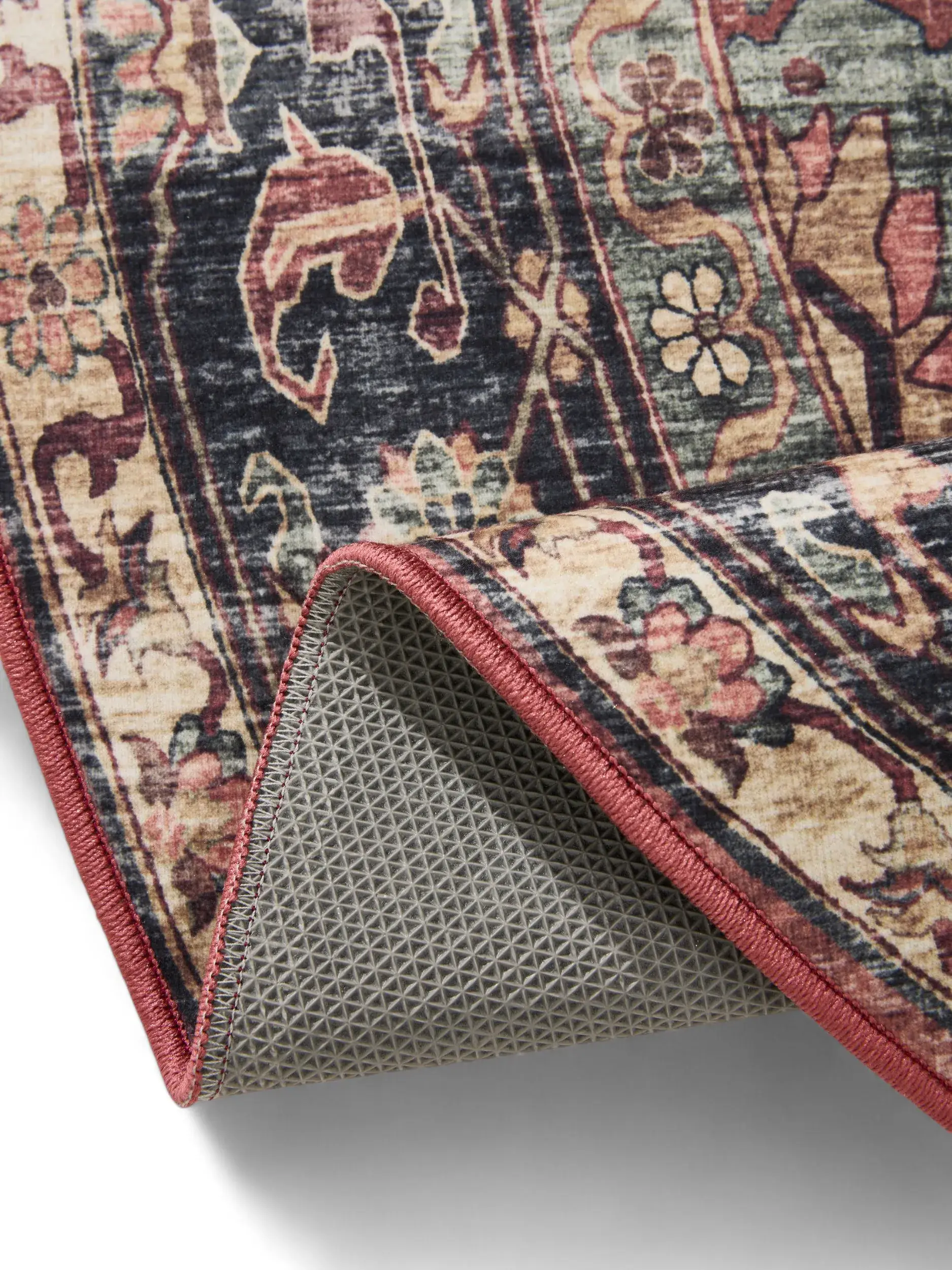 Rug made of 100% Polyester in Multicolour with a 100% Polyester high pile by benuta Basic