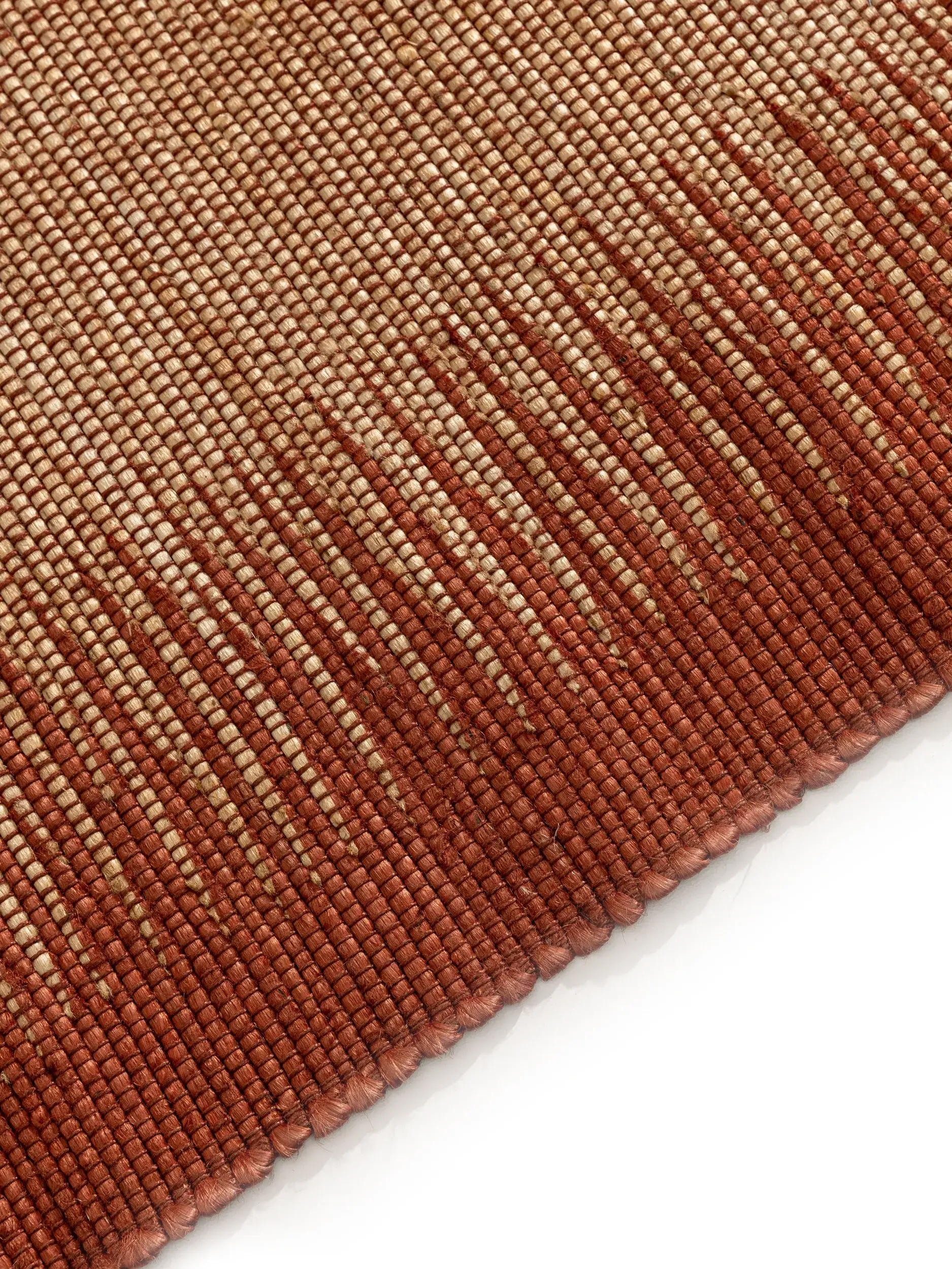 Rug made of 79% Jute, 21% Baumwolle in Braun with a 79% Jute, 21% Baumwolle high pile by benuta Pure