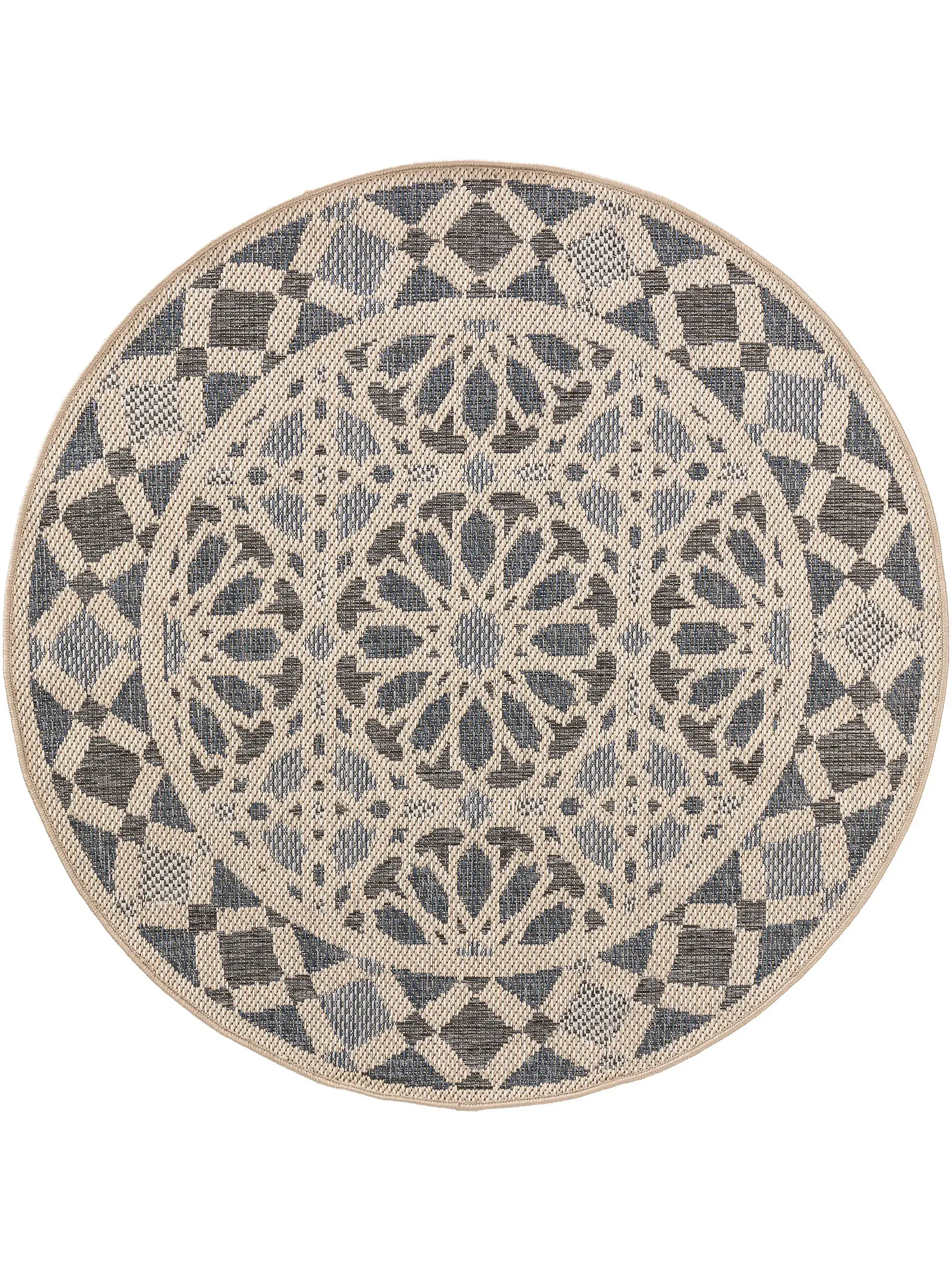 Teppich aus 100% Polypropylen in Beige mit 100% Polypropylen hohem Flor von benuta Nest
