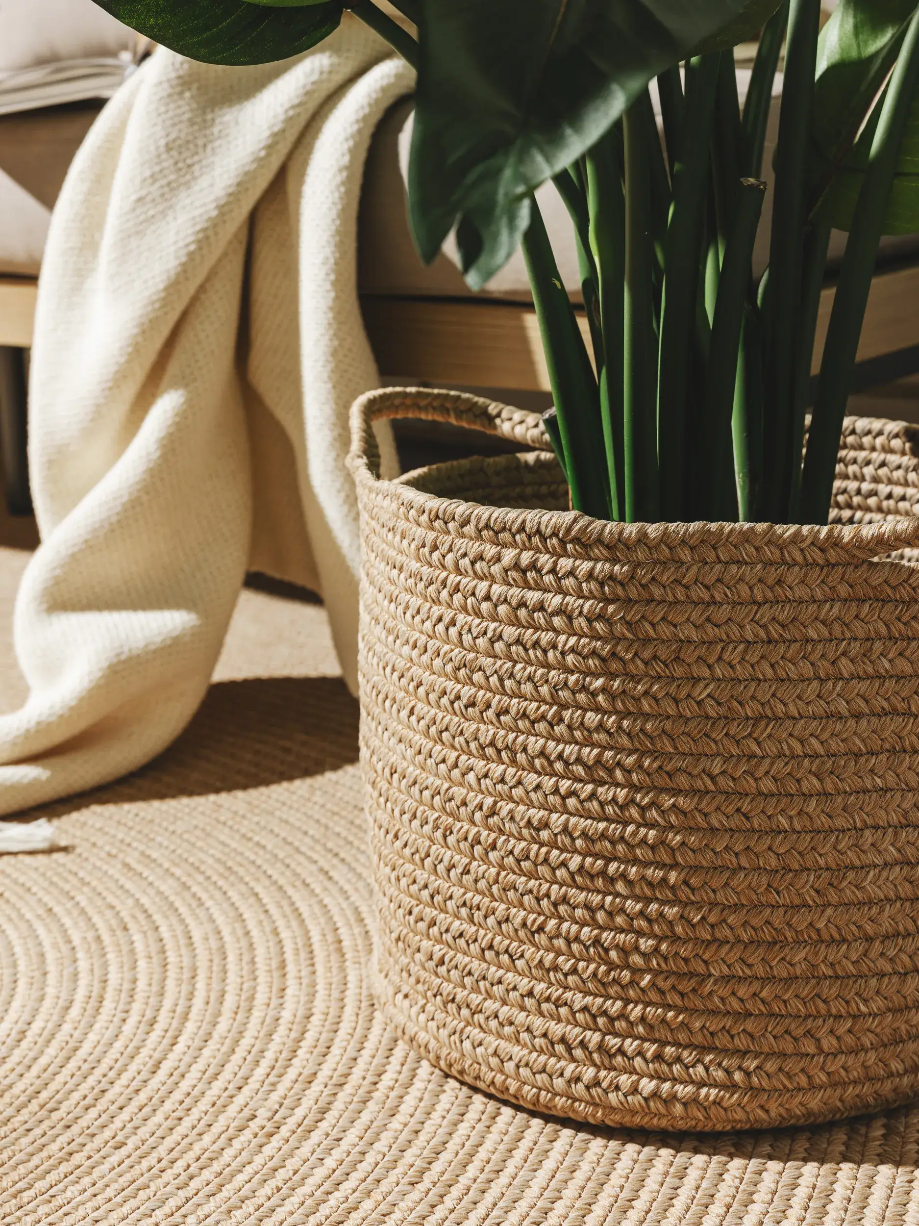 Korb Nandi Beige im Design  aus  von benuta Nest
