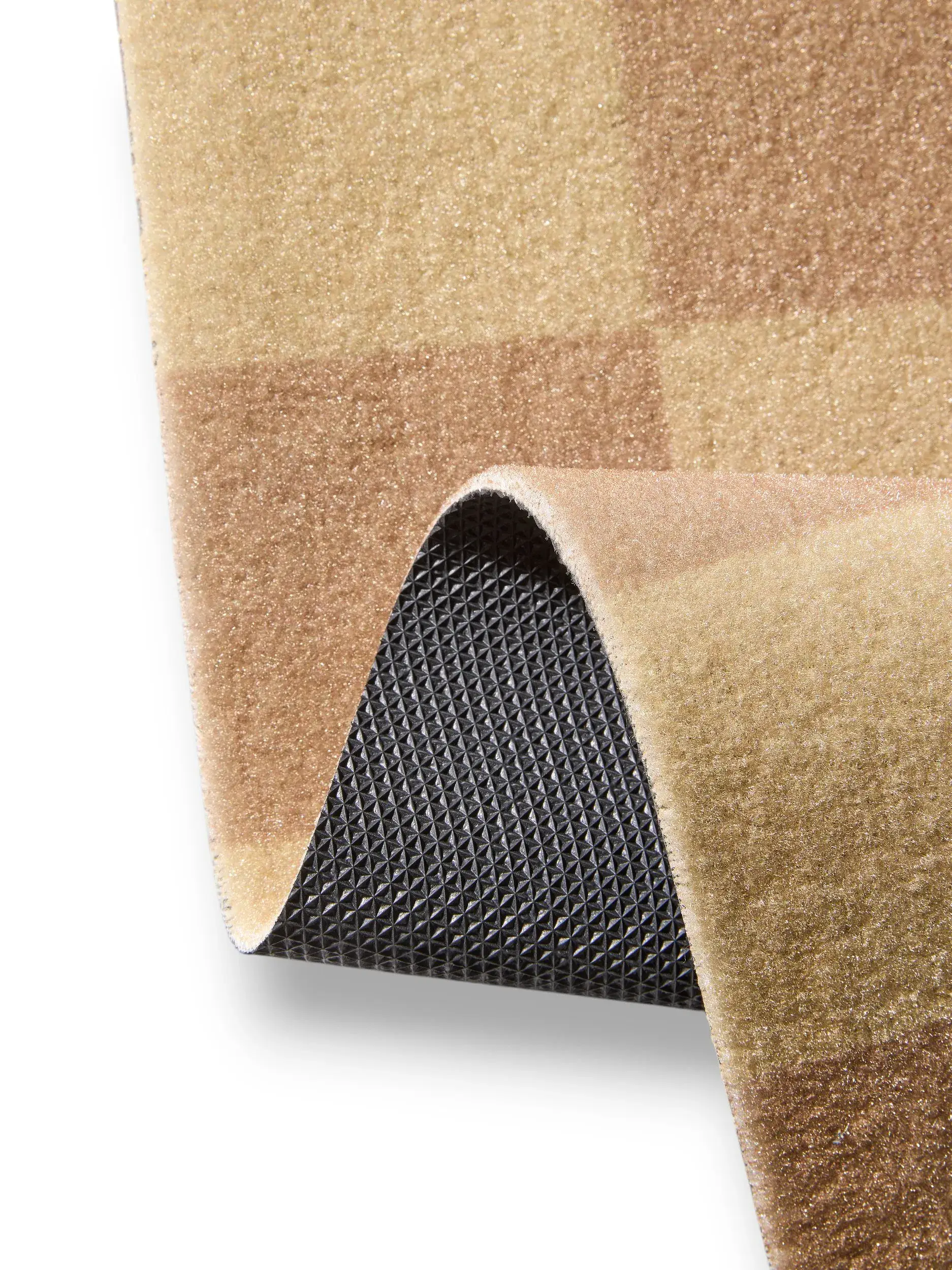 Wycieraczka Checker żółty im Design Geometryczny aus 100% Poliester (PET recyklingowany) von benuta