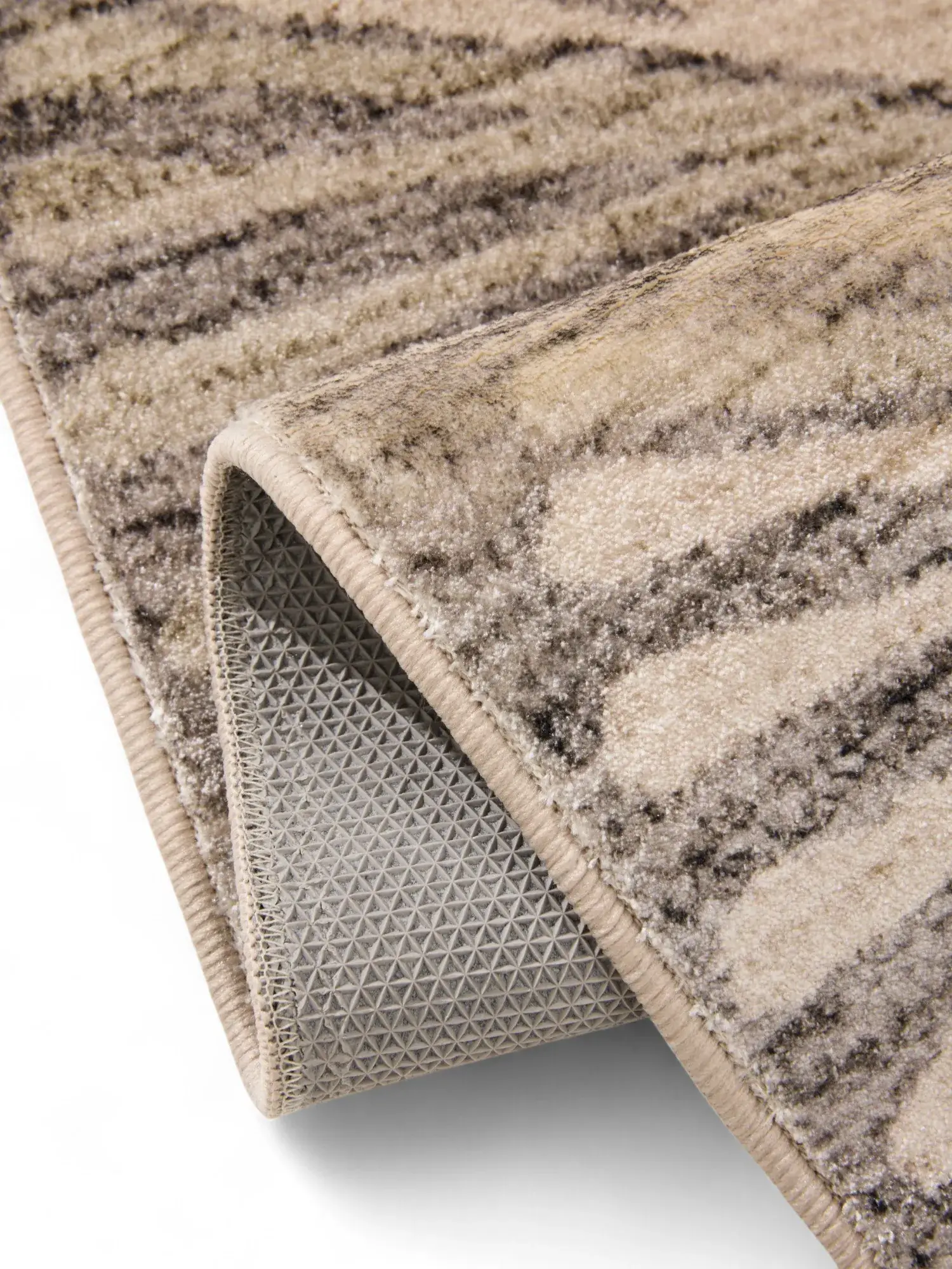 Alfombra de 100% Poliéster en Taupe con un pelo de {{Placeholder_Pile Height}} de altura de benuta nest