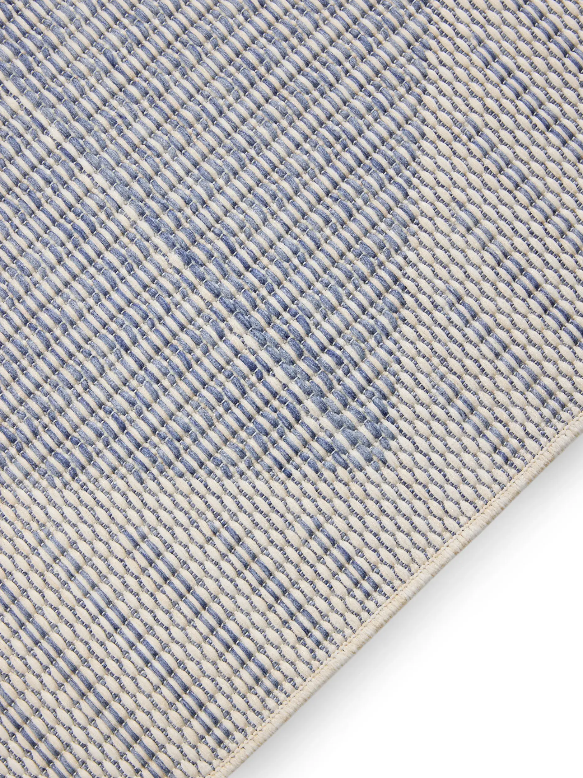 Teppich aus 100% Polypropylen in Blau mit 100% Polypropylen hohem Flor von benuta Nest