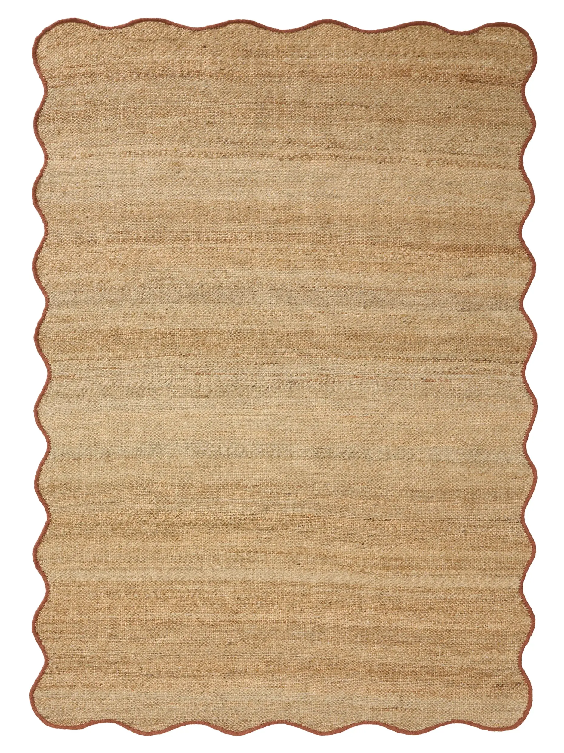 Teppich aus 91% Jute, 4% Cotton, 3% Wool, 2% Polyester in Braun mit 91% Jute, 4% Cotton, 3% Wool, 2% Polyester hohem Flor von benuta Pop